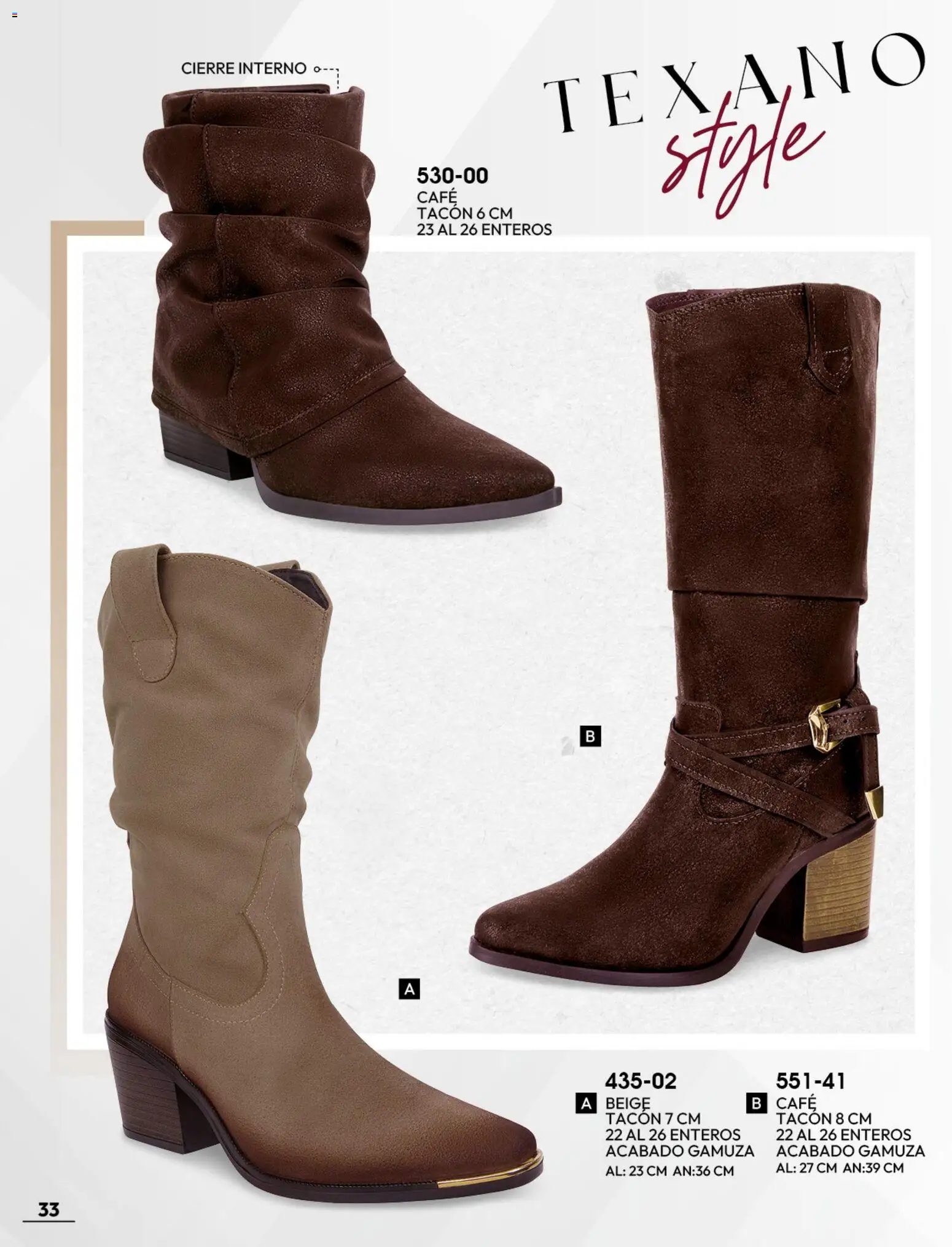 Nuevas ofertas de Cklass válidas en toda la República Mexicana desde el 08/07/2026. ¡Encuentra las mejores ofertas en Cklass catálogo Botas y botines! | Página: 34 | Productos: Café, Gamuza