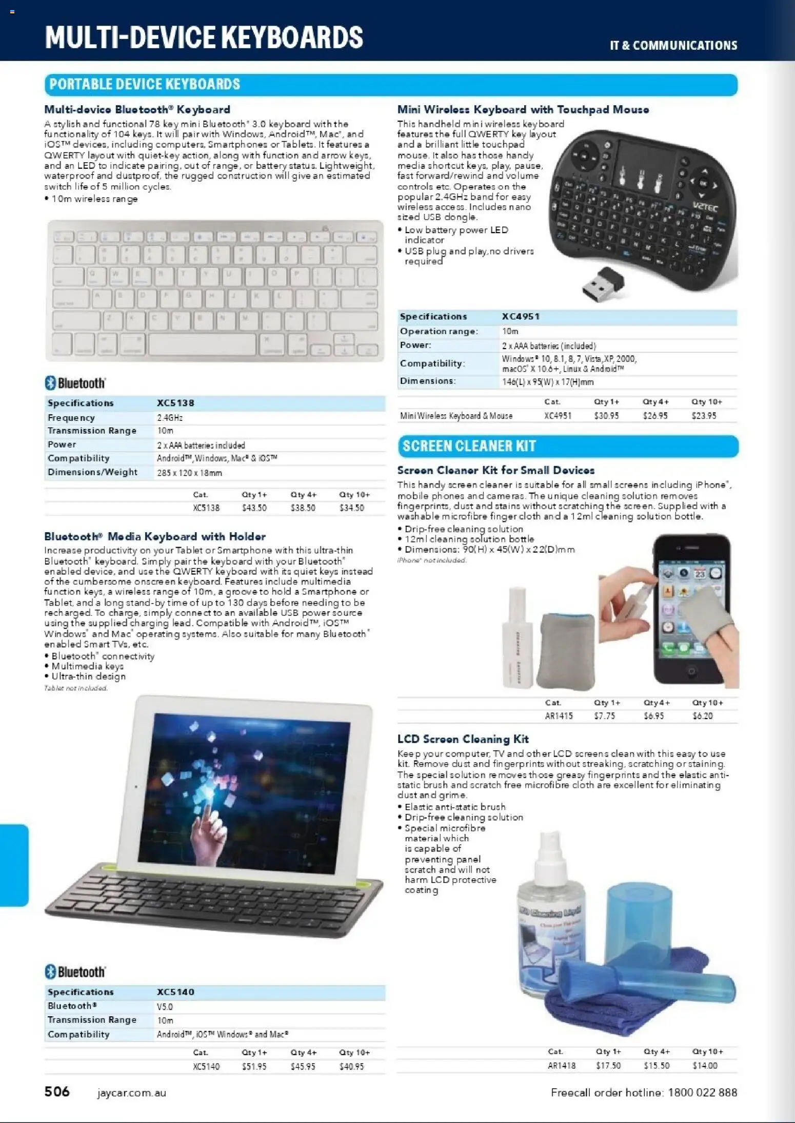 Jaycar catalogue - valid from 31/08/2026 | Page: 504 | Products: Battery, Cleaner, Device, Portable