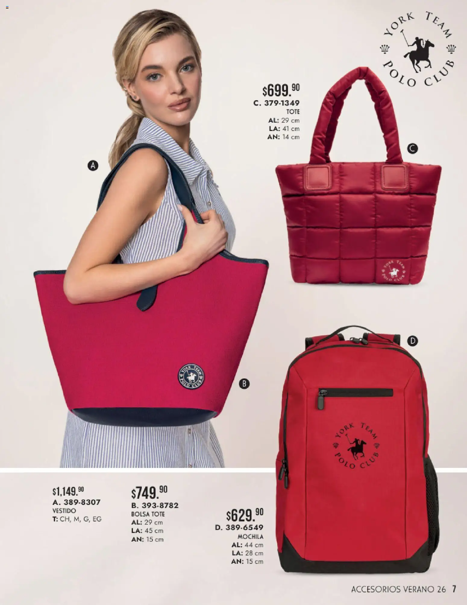 Nuevas ofertas de Andrea válidas en toda la República Mexicana desde el 24/05/2026. ¡Encuentra las mejores ofertas en Andrea catálogo Accesorios para todos! | Página: 7 | Productos: Bolsa, Mochila, Vestido
