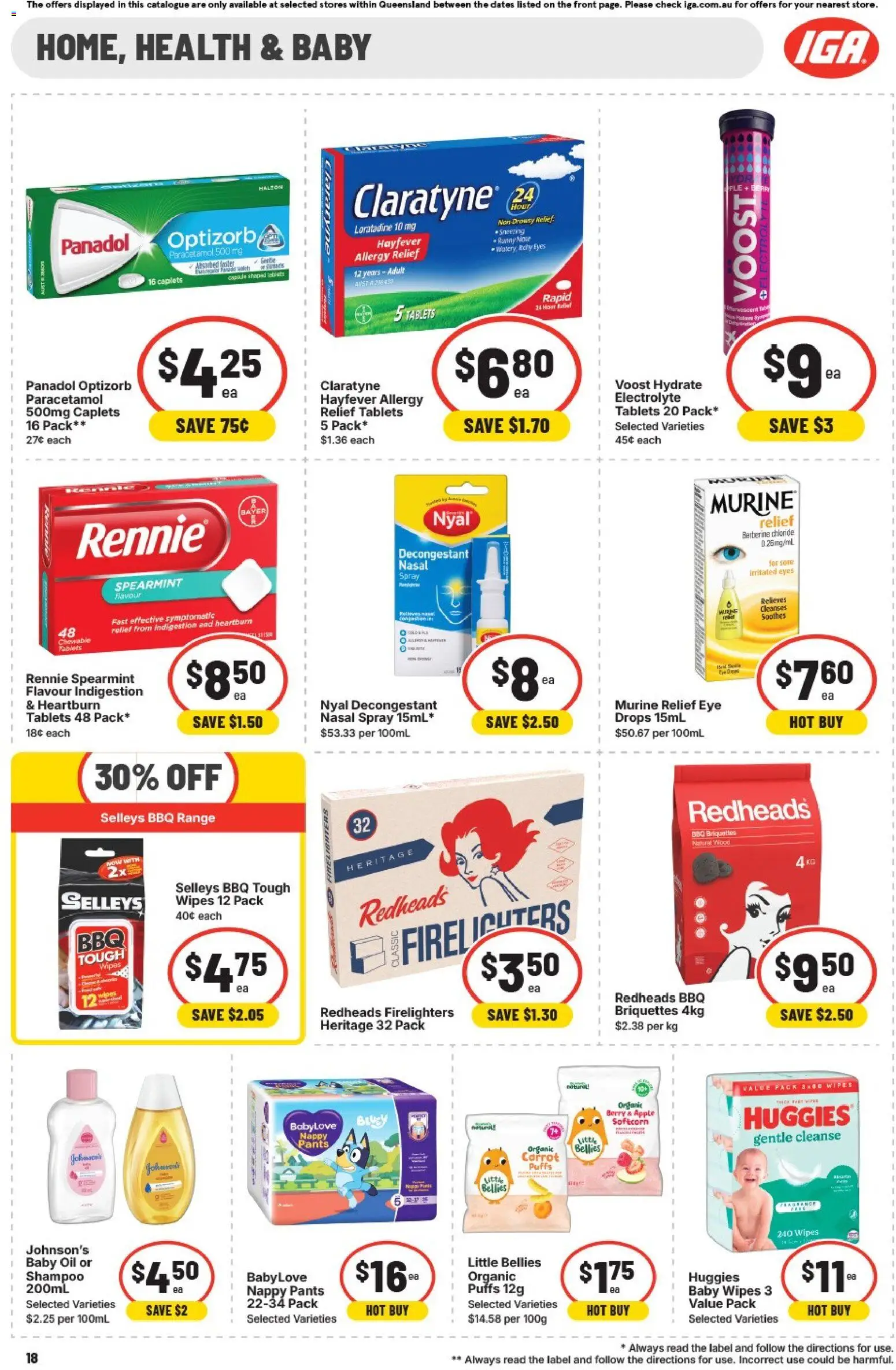 IGA catalogue - valid from 02/09/2026 | Page: 15 | Products: Shampoo, Wood, Pants, Tablets