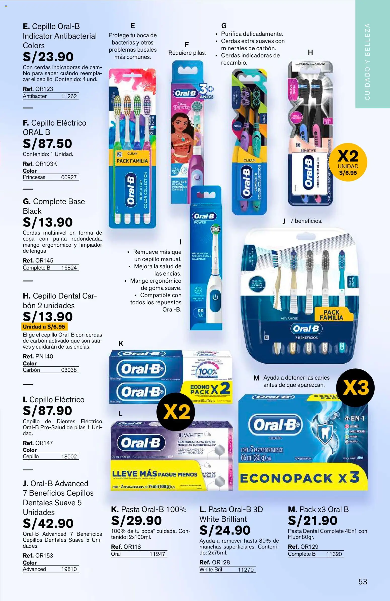 Catálogo Leonisa válido desde 04/08/2026 | Página: 53 | Productos: Pasta dental, Cepillo de dientes, Pasta, Cepillo de dientes eléctrico