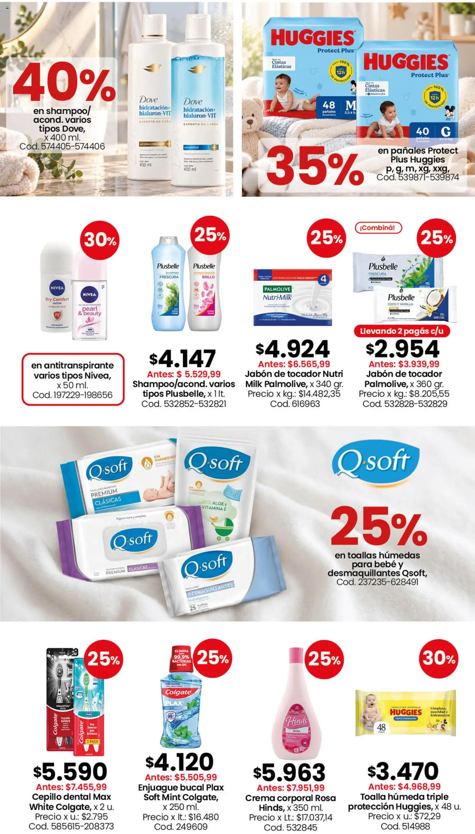 Coto - Perfumería y limpieza │ válido desde el 28/09/2026 | Página: 2 | Productos: Toallas, Jabón, Antitranspirante, Crema
