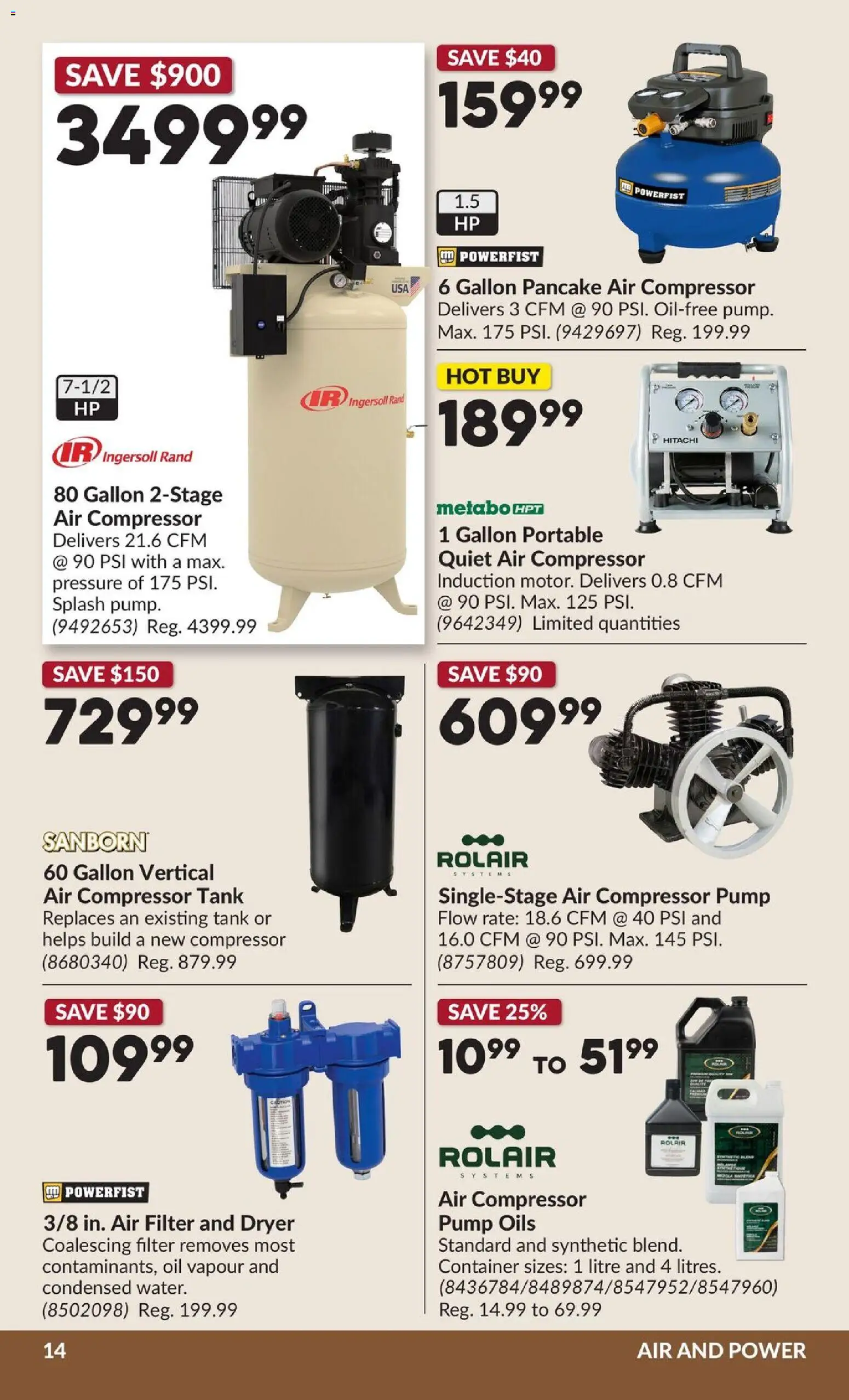 Princess Auto flyer valid from Aug 11, 2026 | Page: 21 | Products: Dryer, Oil
