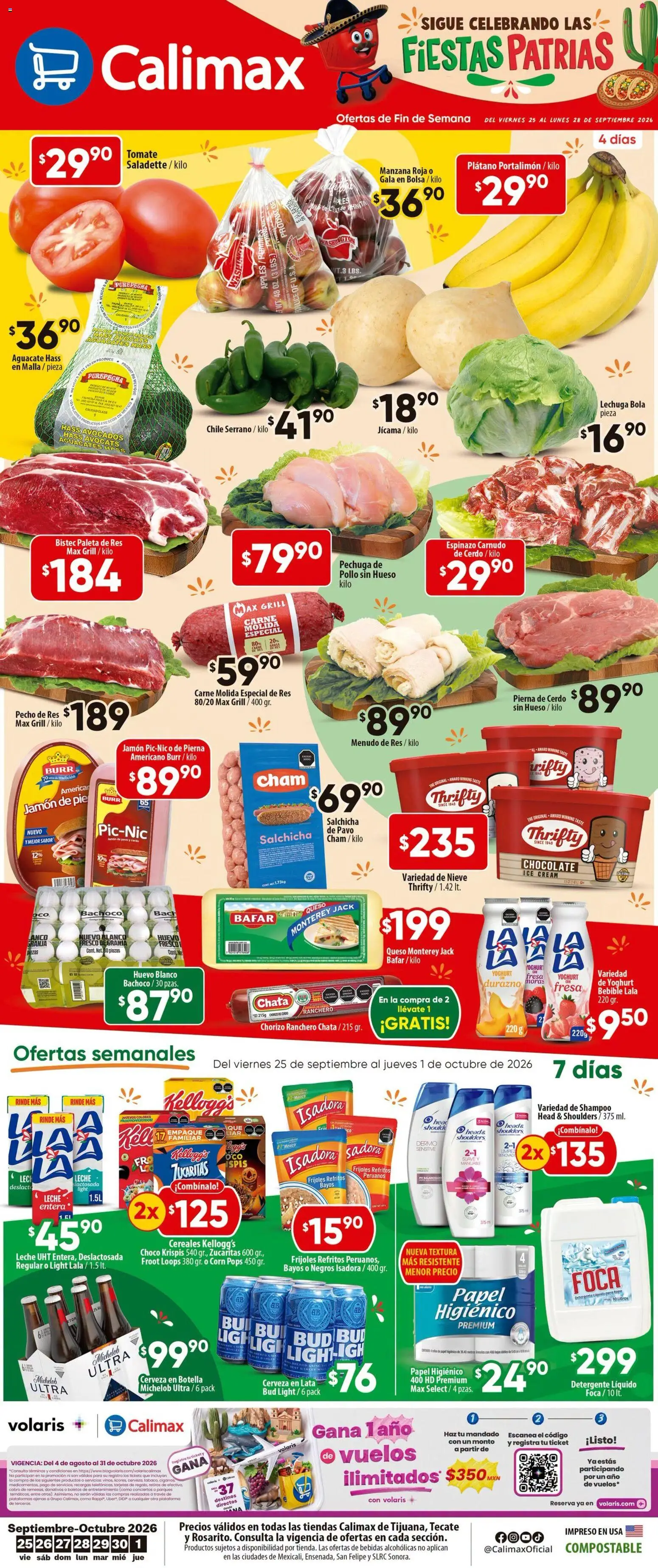 Calimax catálogo en línea Viernes 25 de Septiembre