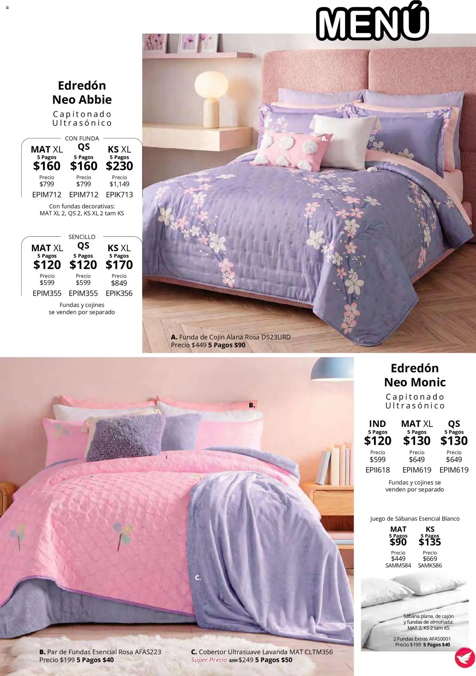 Nuevas ofertas de Colchas Concord válidas en toda la República Mexicana desde el 15/10/2026. ¡Encuentra las mejores ofertas en Colchas Concord catálogo! | Página: 61