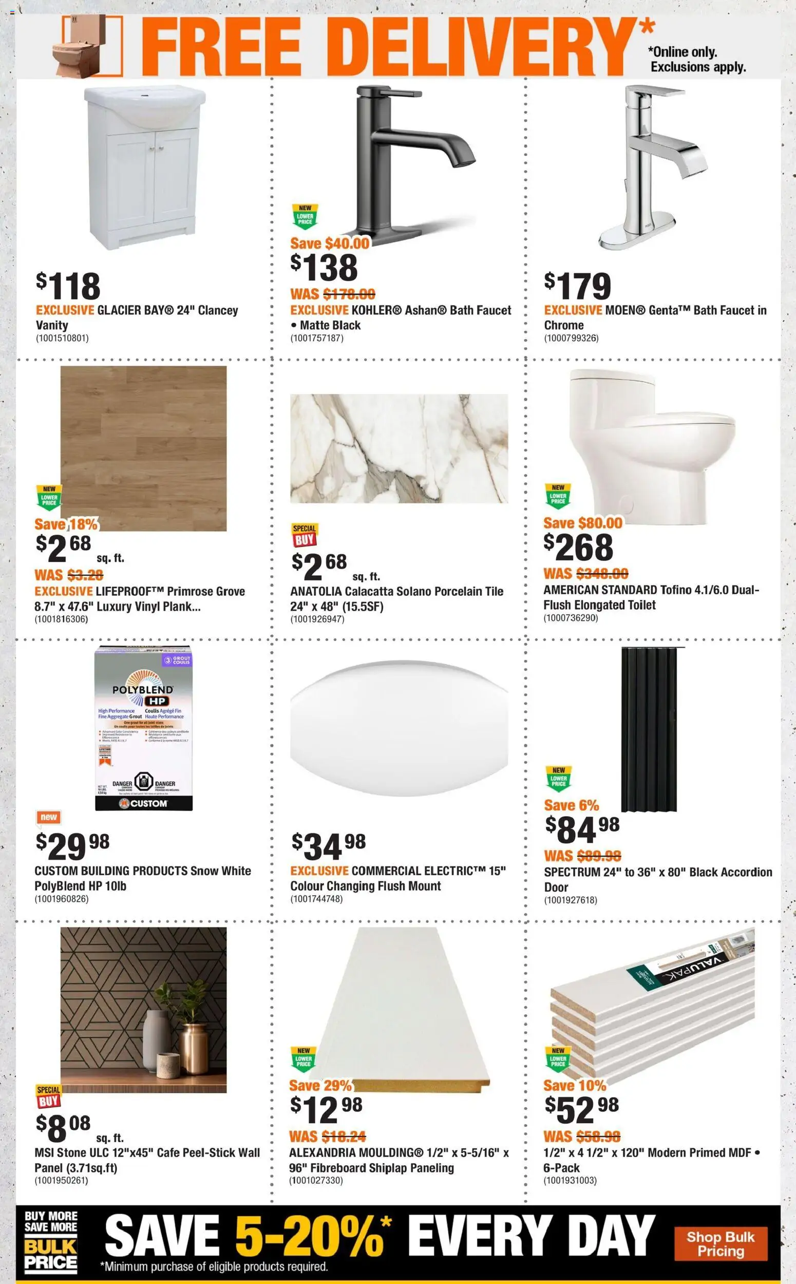 Home Depot flyer valid from Jul 23, 2026 | Page: 6 | Products: Bath