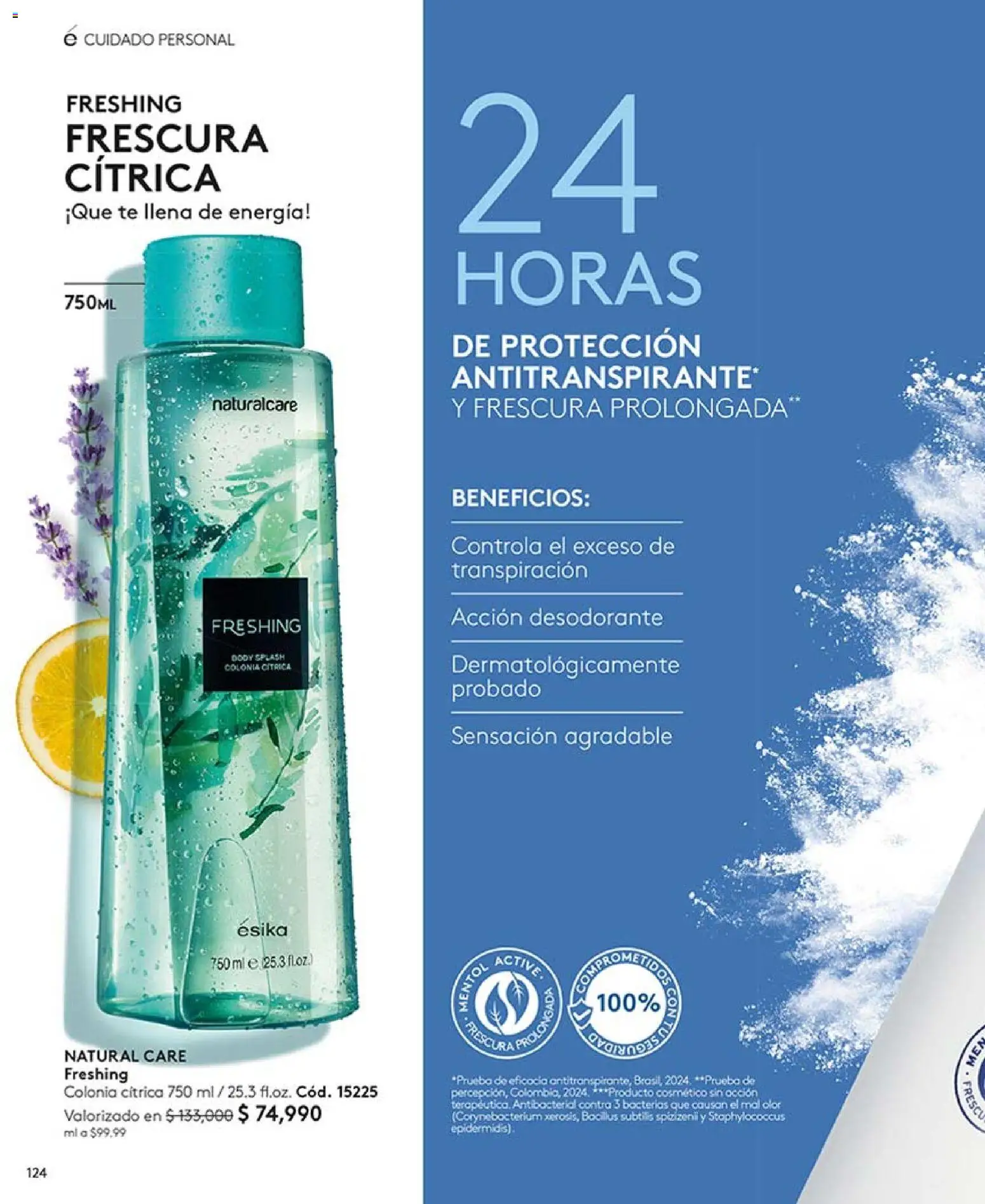 Ésika revista - valida desde el 13.03.2026 | Página: 124 | Productos: Té, Body, Desodorante