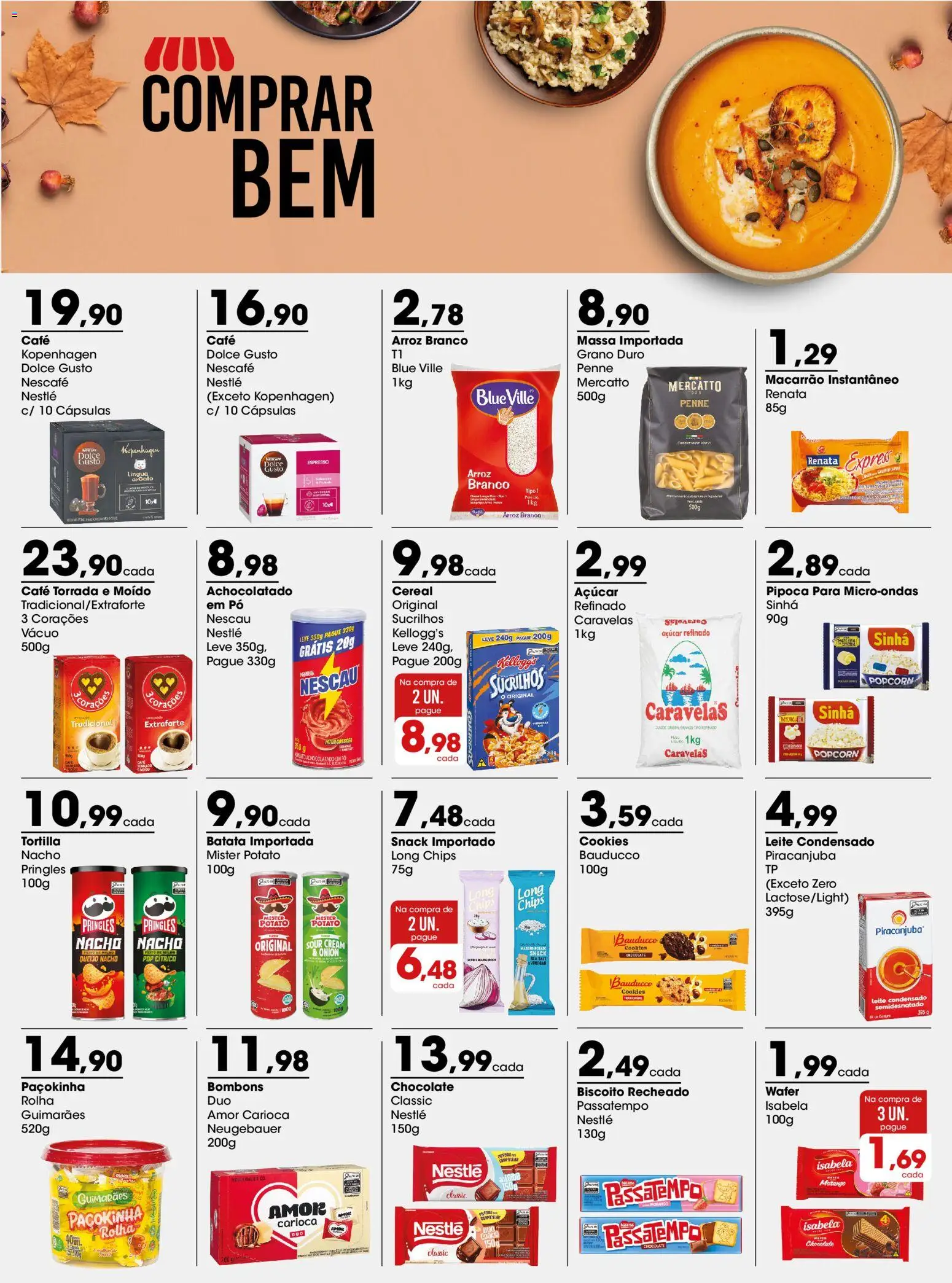 Zaffari Folheto - válido de 13/07/2026 | Página: 1 | Produtos: Nescau, Sucrilhos, Leite condensado, Pipoca