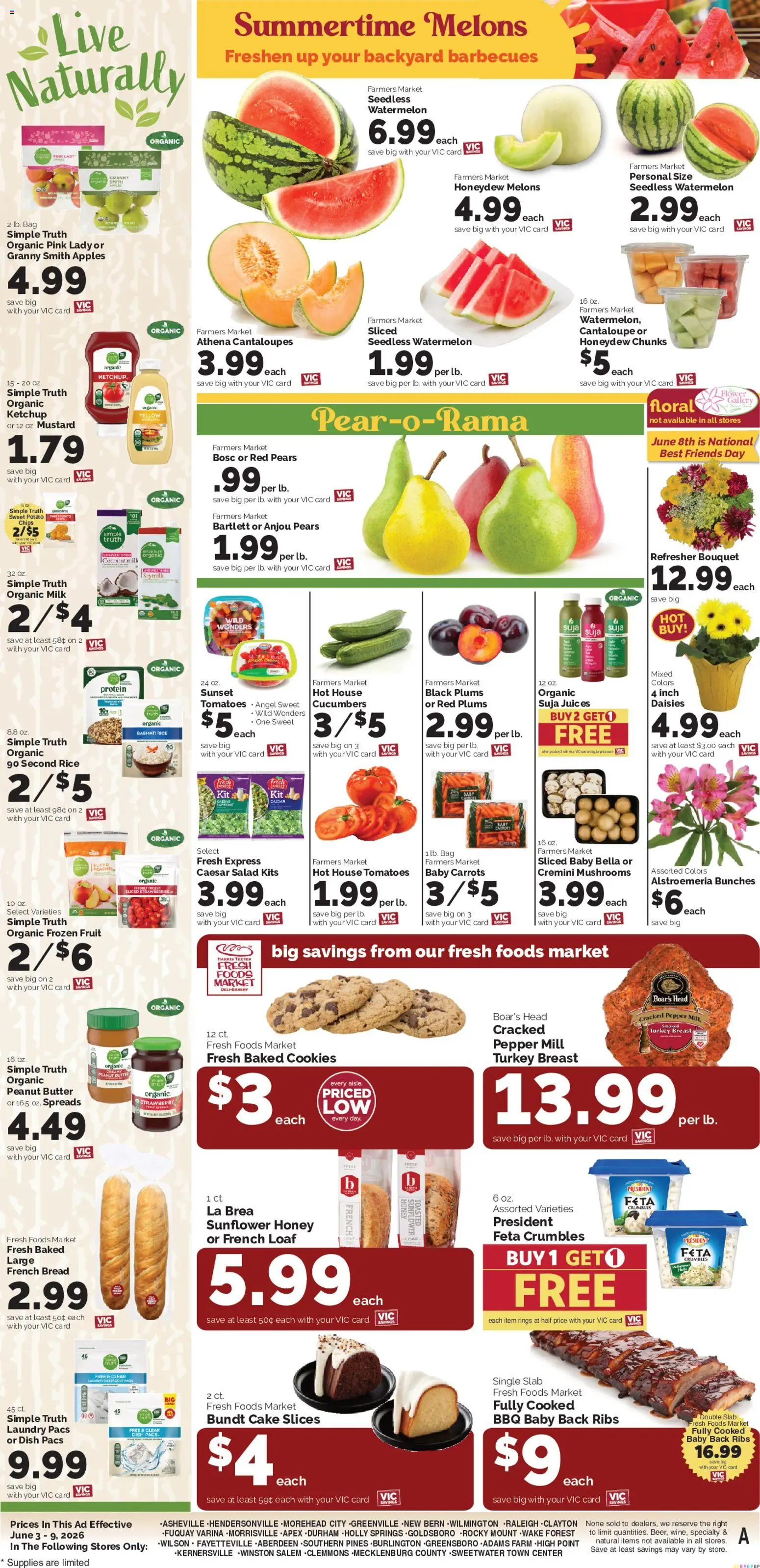 Harris Teeter Weekly Ad - NC - valid from 03.06.2026 | Page: 12 | Products: Milk, Chips, Salad, Pepper