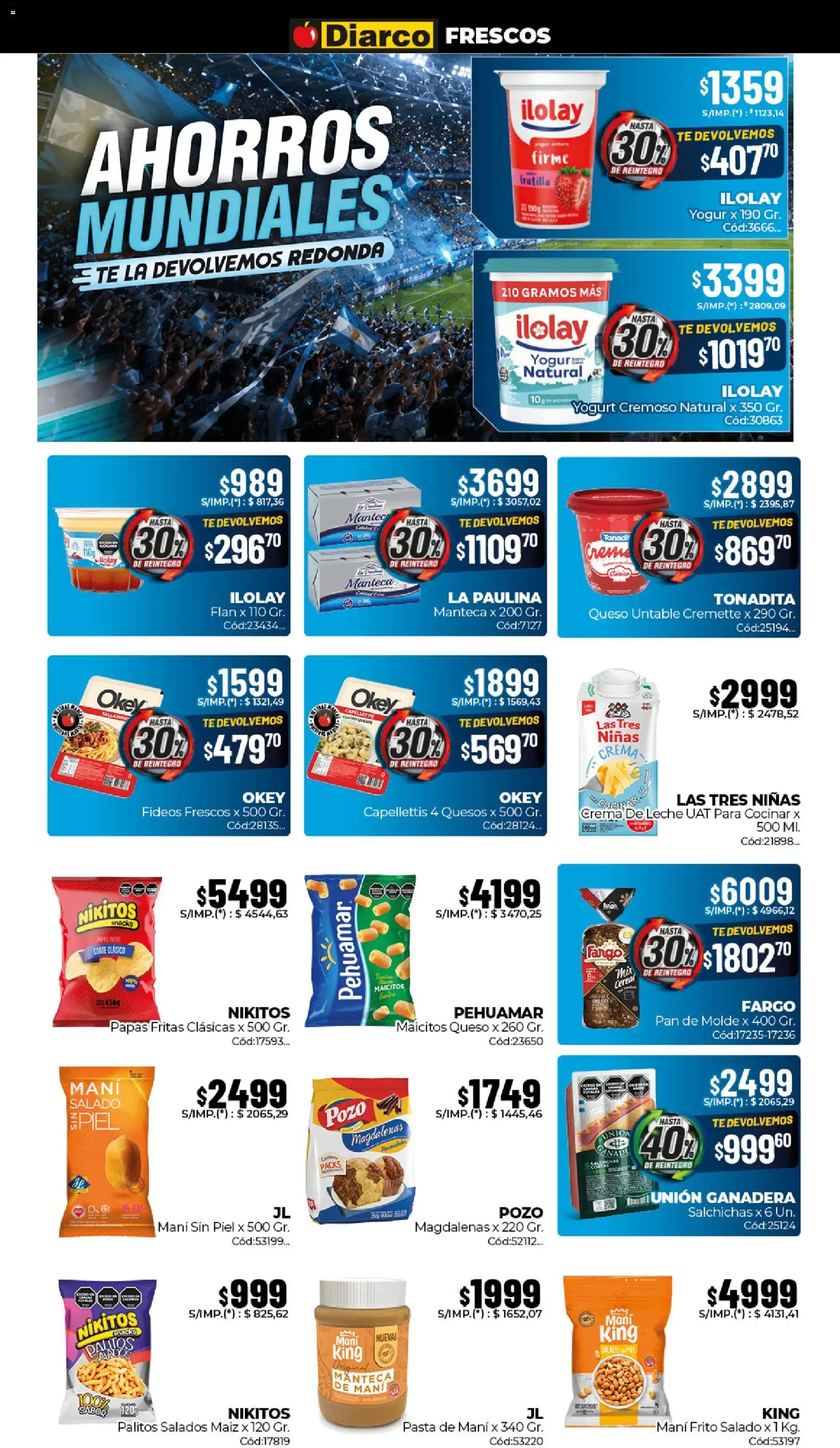 Diarco ofertas │ válido desde el 01.06.2026 | Página: 10 | Productos: Crema de leche, Maiz, Manteca, Crema