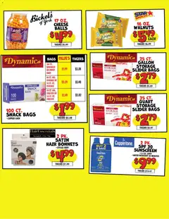 Preview of Ollie's weekly ads valid from 21.05.2026 | Page: 3 | Products: Cheese, Sunscreen, Water, Freezer