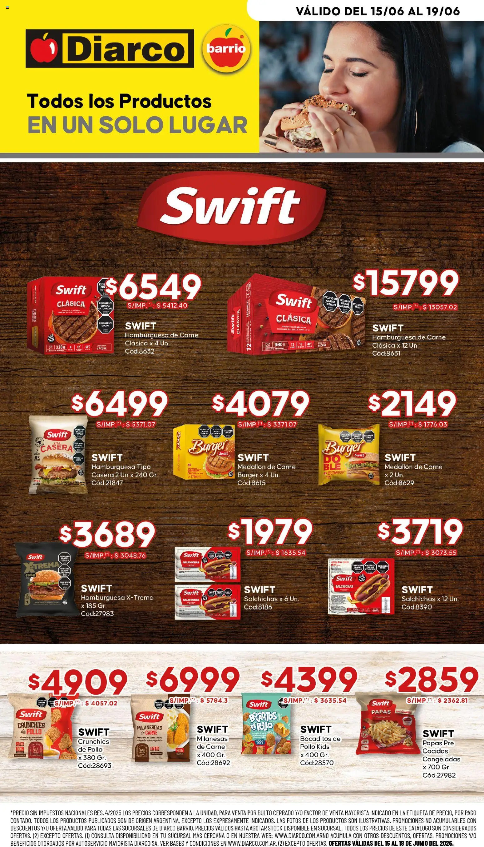 Diarco - Especial Swift │ válido desde el 15.06.2026 | Página: 1 | Productos: Pollo