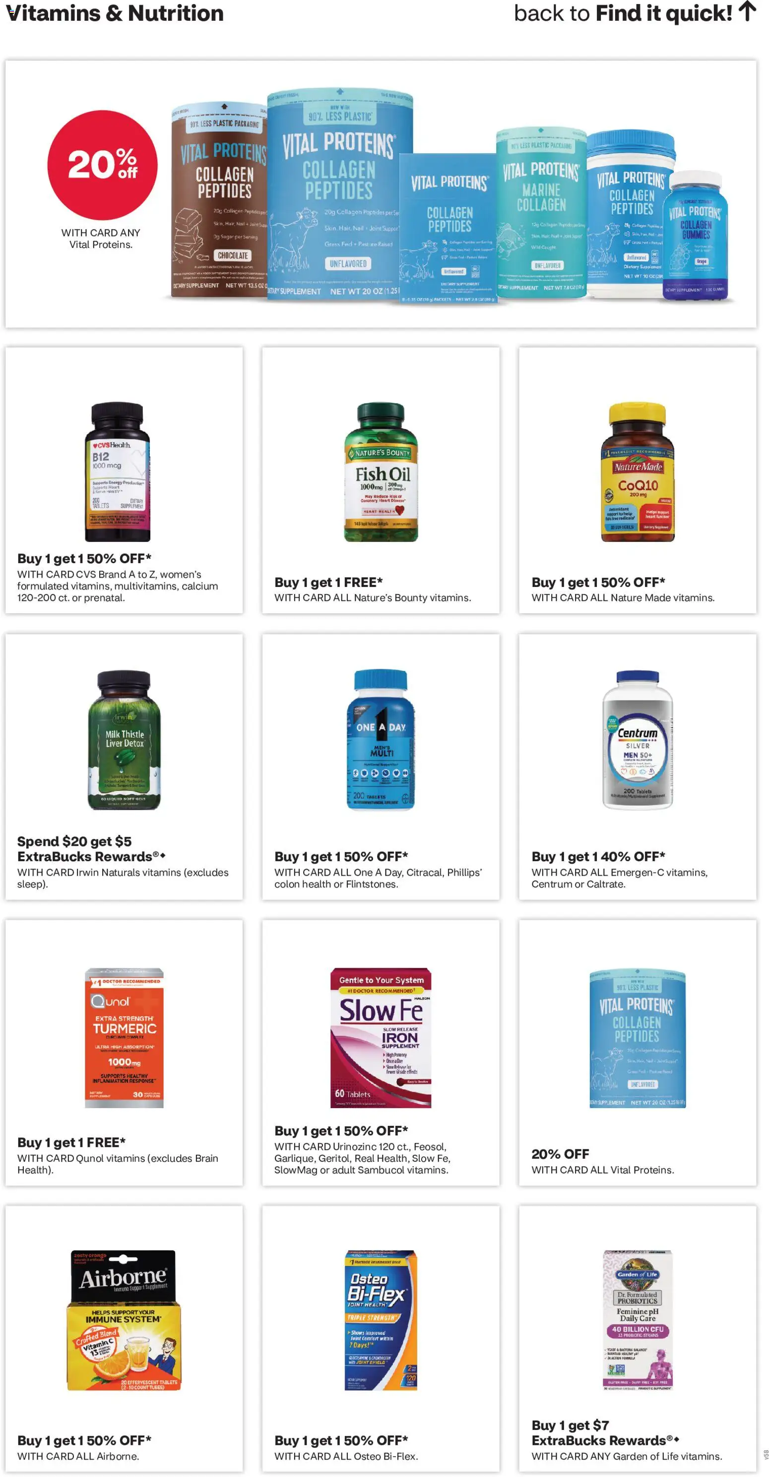 CVS Pharmacy Weekly Ad - MI - valid from 07.06.2026 | Page: 10 | Products: Vitamin, CoQ10, Turmeric, Nail