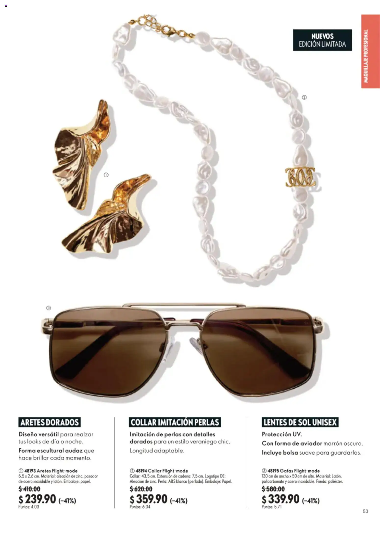 Nuevas ofertas de Oriflame válidas en toda la República Mexicana desde el 22/08/2026. ¡Encuentra las mejores ofertas en Oriflame campaña 12 2026! | Página: 53 | Productos: Bolsa, Funda, Aretes, Maquillaje