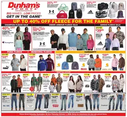 Preview of Dunham's Sports weekly ads valid from 09/26/2026