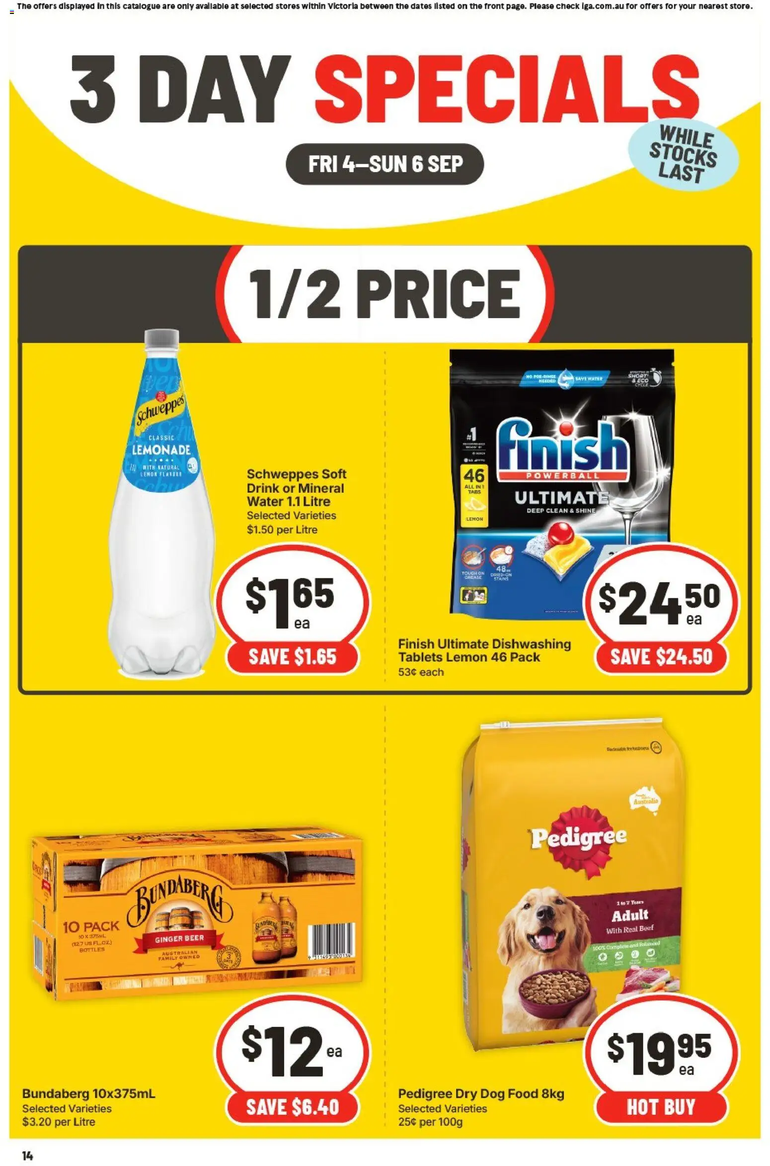 IGA catalogue - valid from 04/09/2026 | Page: 3 | Products: Food, Beef, Water, Lemon