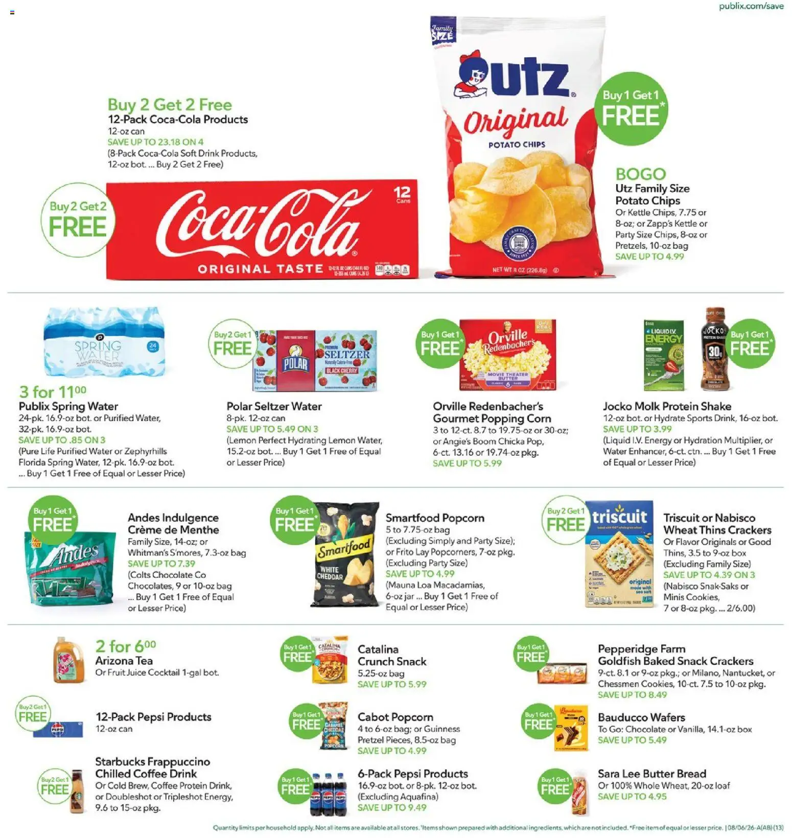 Publix Weekly Ad - valid from 08/05/2026 | Page: 13 | Products: Box, Tea, Lemon, Kettle