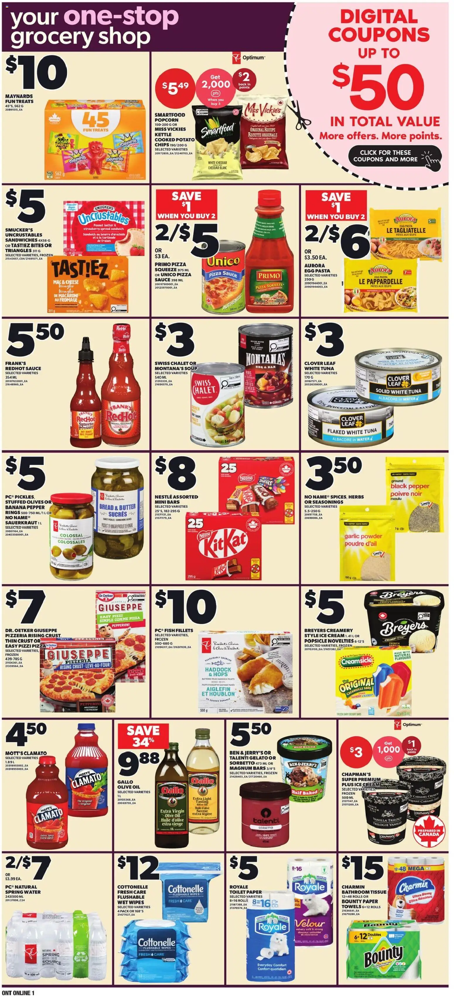 Loblaws flyer valid from Sep 10, 2026 | Page: 8 | Products: Ice cream, Herbs, Spring water, Butter