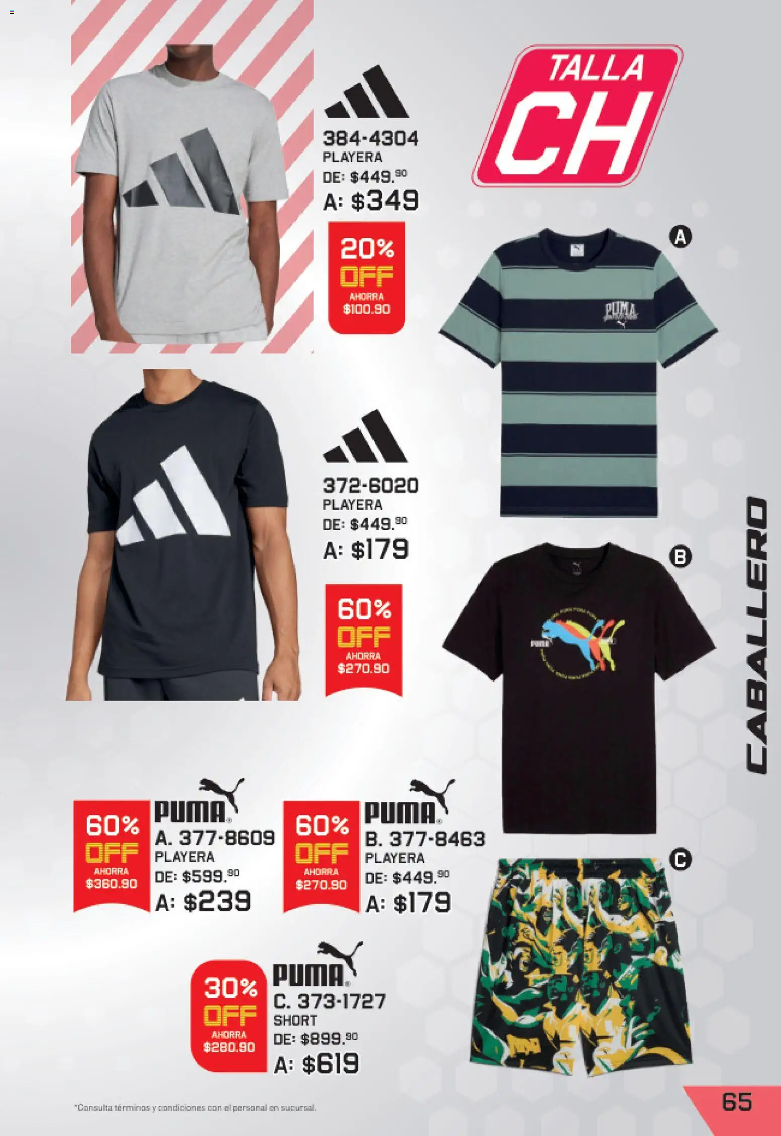 Nuevas ofertas de Andrea válidas en toda la República Mexicana desde el 27/09/2026. ¡Encuentra las mejores ofertas en Andrea catálogo Lo mejor de marcas! | Página: 65 | Productos: Playera, Short