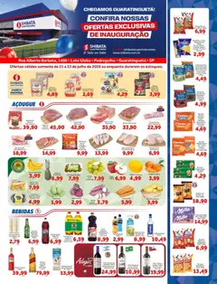 Shibata ofertas Guará - Pré-Visualização do folheto da loja Shibata, válido de 21/07/2026 | Página: 1 | Produtos: Coco, Melão, Parmesão, Batata
