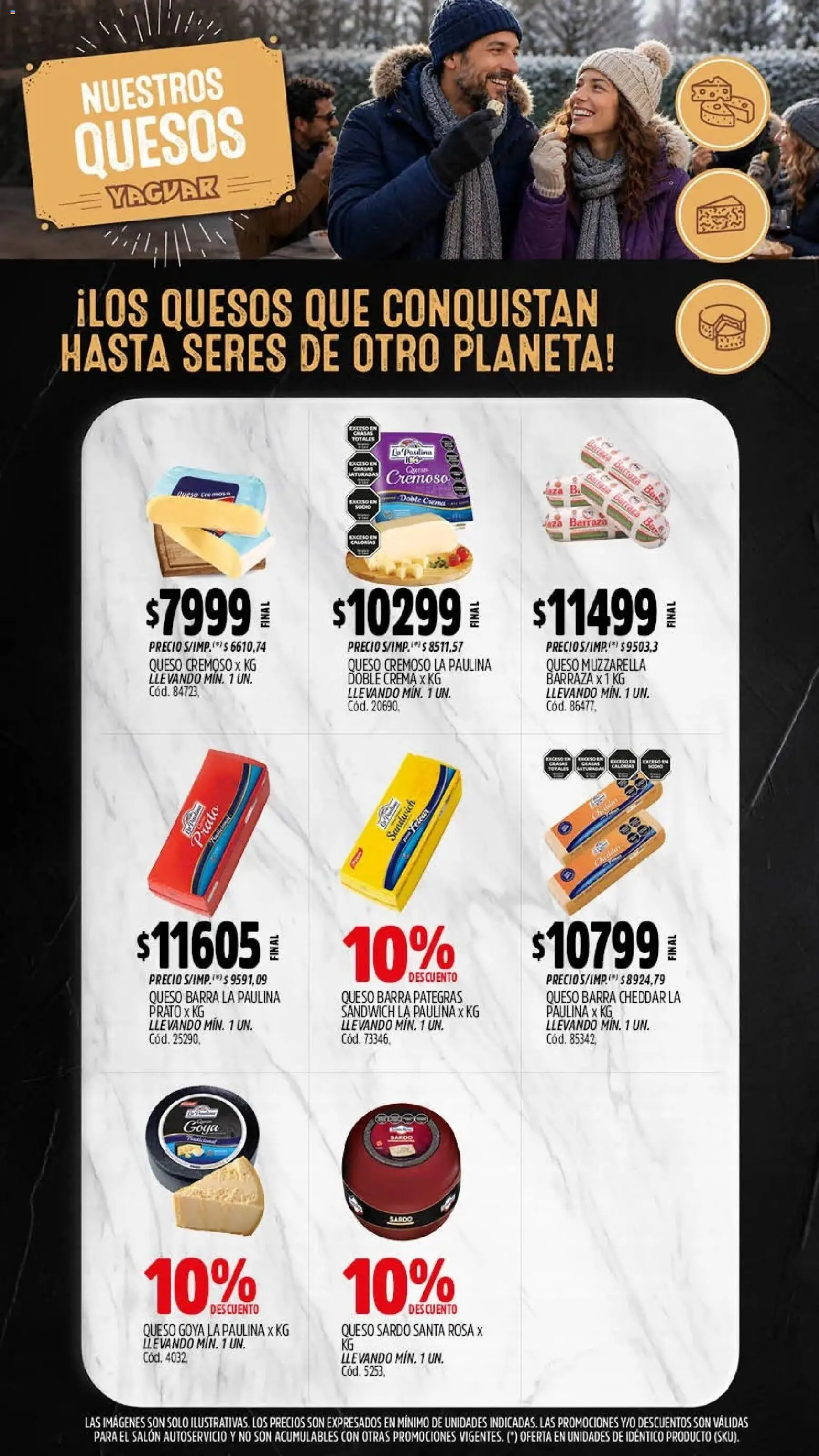 Yaguar - Oferta Semanal Trelew │ válido desde el 20/07/2026 | Página: 7 | Productos: Muzzarella, Queso, Crema