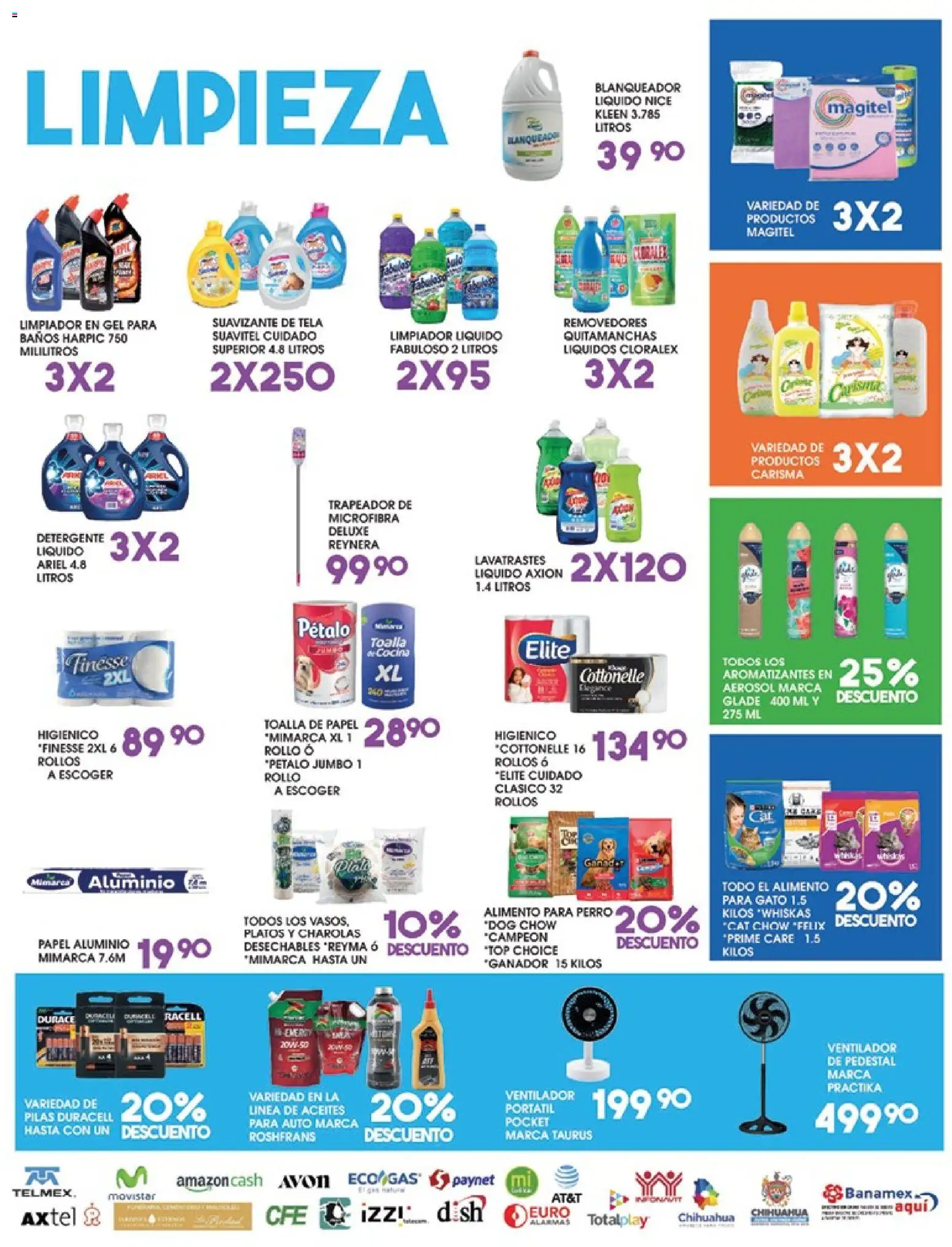 Nuevas ofertas de Alsuper válidas en toda la República Mexicana desde el 14/07/2026. ¡Encuentra las mejores ofertas en Alsuper folleto! | Página: 5 | Productos: Quitamanchas, Ventilador, Limpiador, Toalla