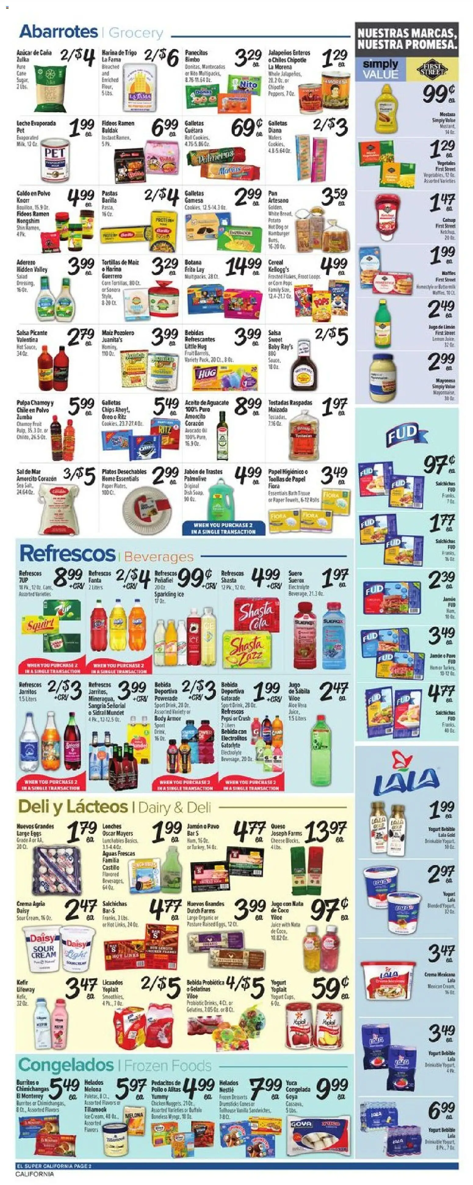 El Super Weekly Ad - valid from 10.06.2026 | Page: 2 | Products: Cheese, Sour cream, Aloe Vera, Cream