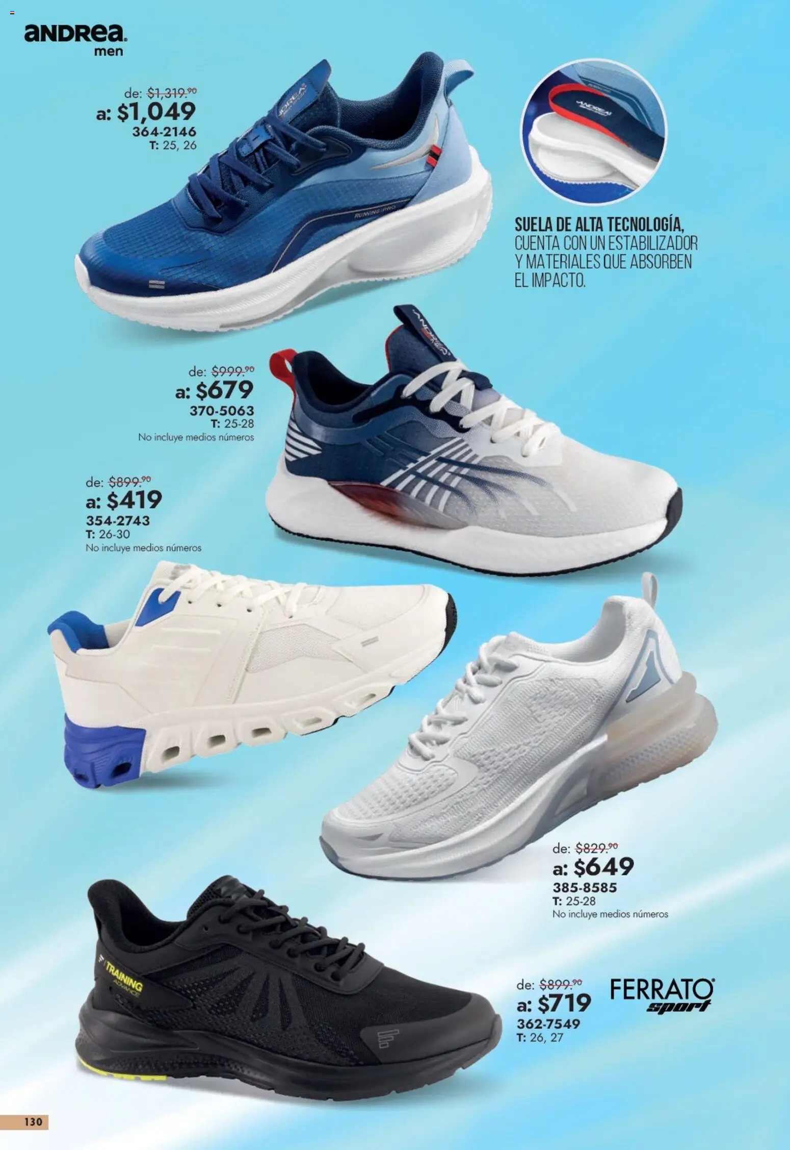 Nuevas ofertas de Andrea válidas en toda la República Mexicana desde el 13/09/2026. ¡Encuentra las mejores ofertas en Andrea catálogo Outlet! | Página: 130