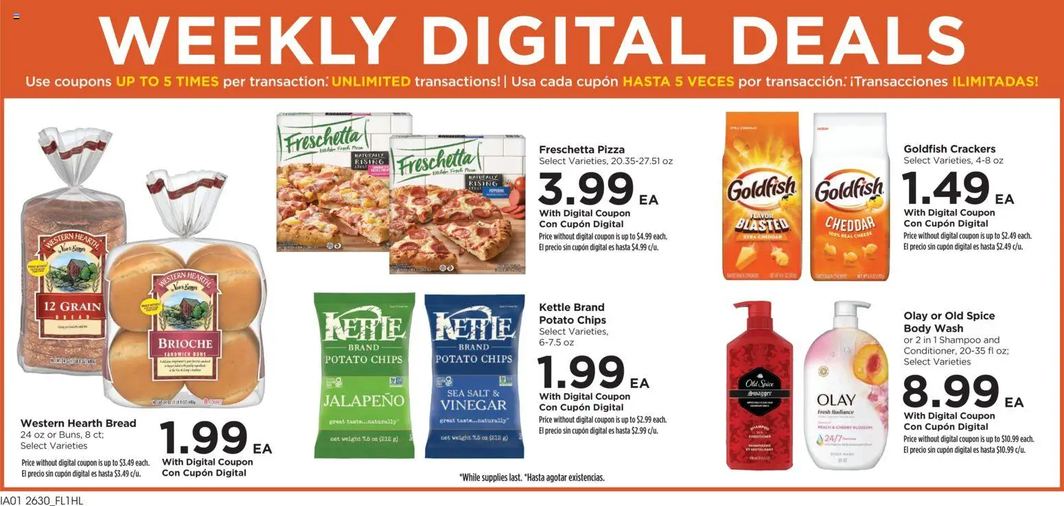 Food 4 Less Weekly Ad - valid from 08/26/2026 | Page: 2 | Products: Vinegar, Potato chips, Shampoo, Body Wash