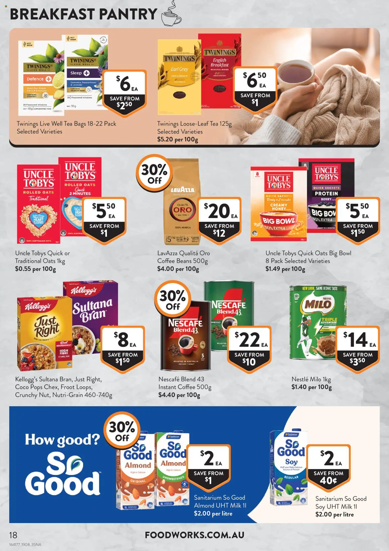 Foodworks catalogue - valid from 18/08/2026 | Page: 18 | Products: Food, Protein, Nescafe, Instant coffee