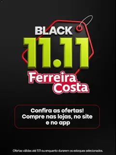 Ferreira Costa Black Friday - Pré-Visualização do folheto da loja Ferreira Costa, válido de 30/10/2026