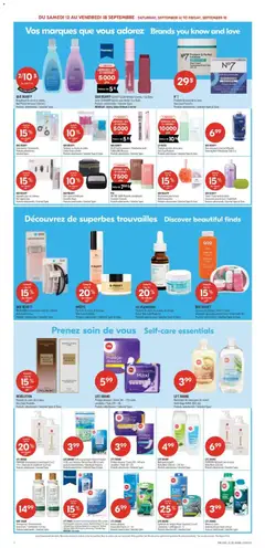Preview of Pharmaprix weekly flyer / circulaire from shop Pharmaprix valid from Sep 12, 2026 | Page: 18 | Products: Moët, Mascara, Conditioner, Soap