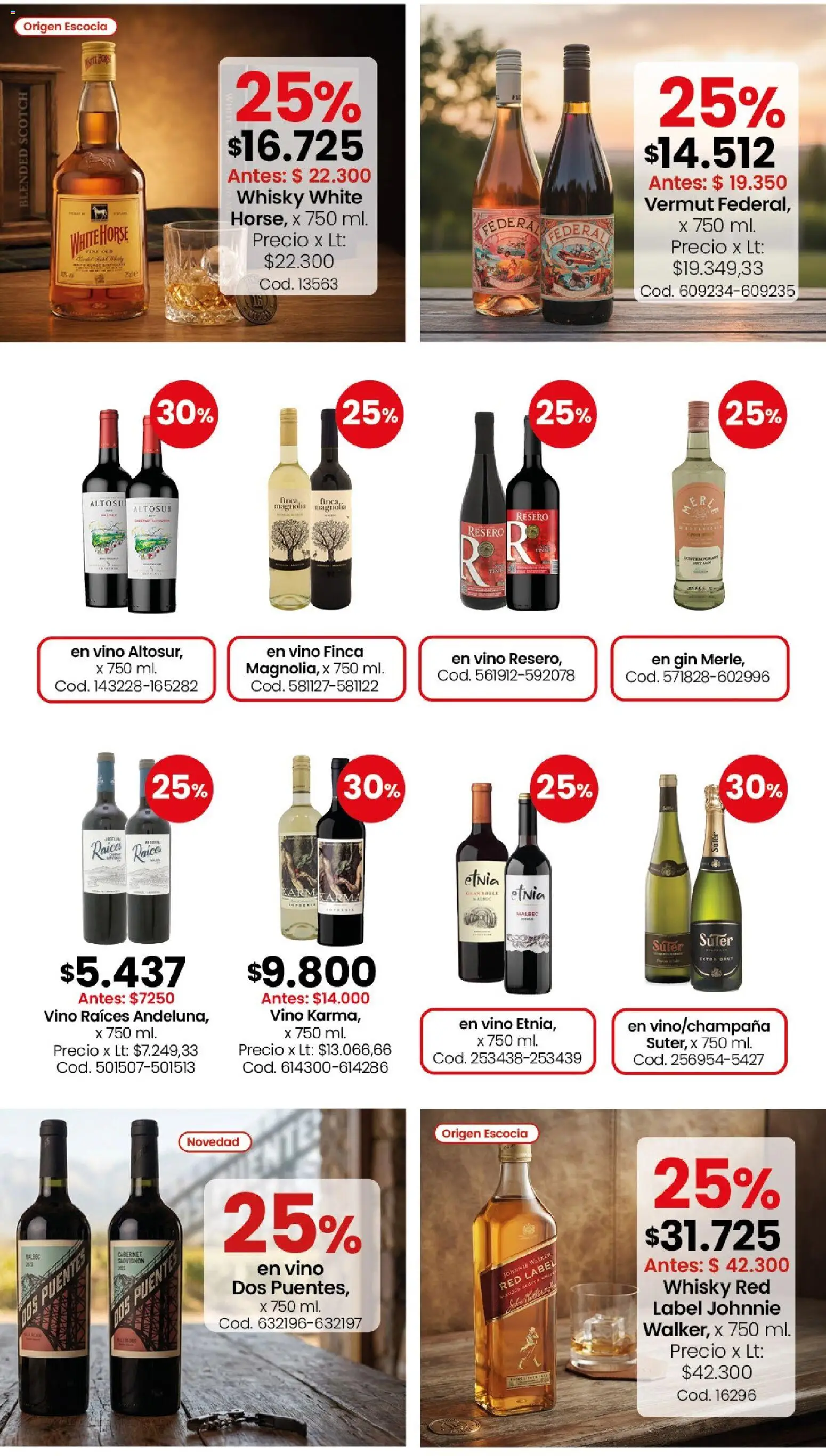 Coto - Almacén y bebida │ válido desde el 10/08/2026 | Página: 7 | Productos: Whisky, Vermut, Whiskey, Vino