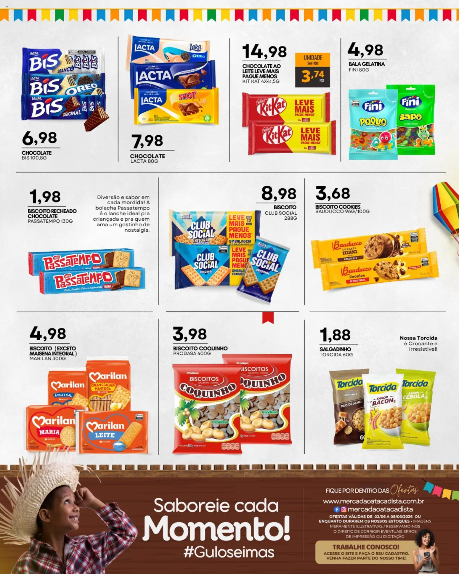 Mercadão Atacadista Folheto - válido de 02.06.2026 | Página: 9 | Produtos: Cebola, Pao de alho, Manteiga, Cream cracker
