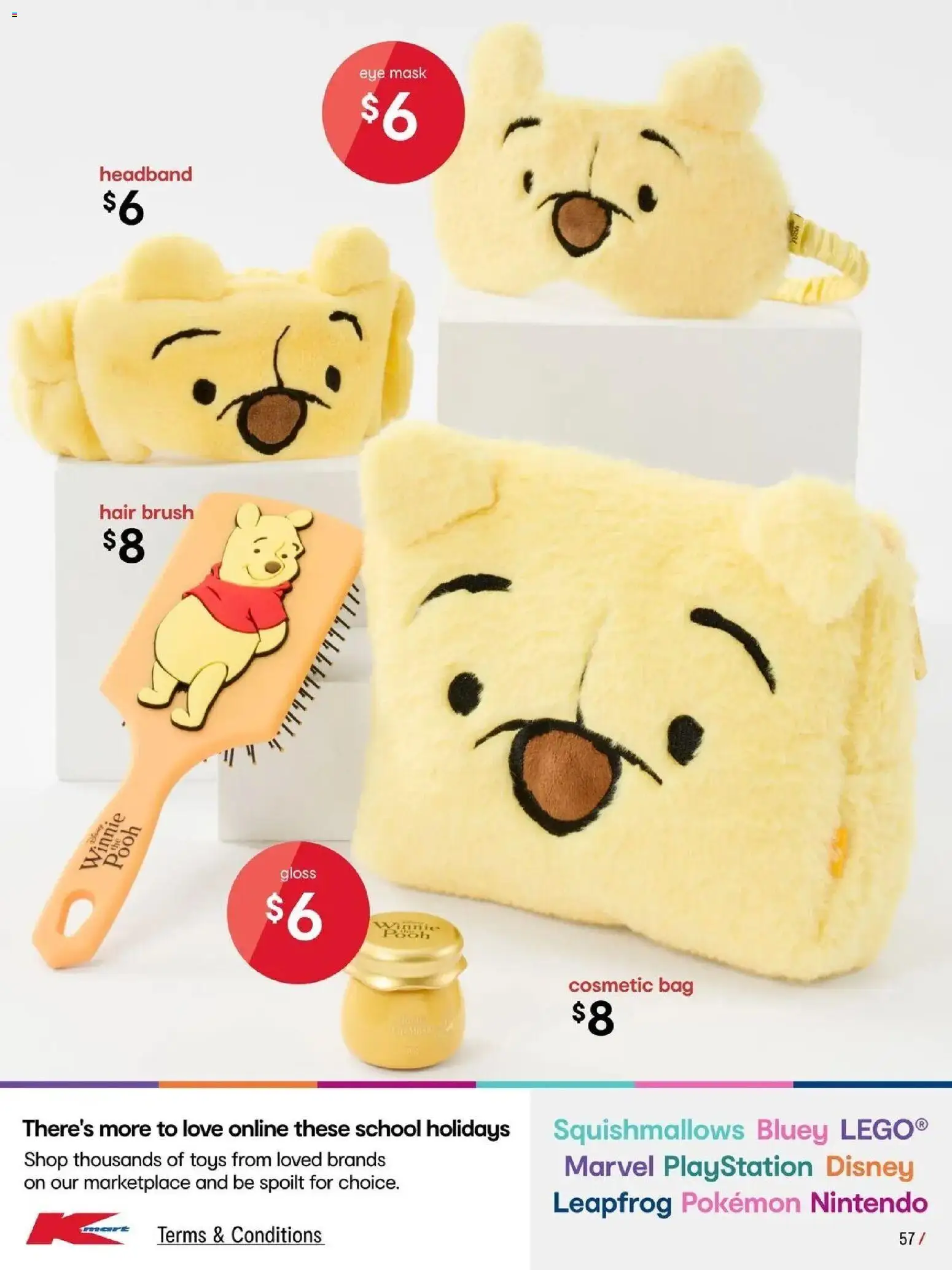 Kmart catalogue - valid from 17/09/2026 | Page: 57 | Products: Headband, Brush, Playstation, Bag