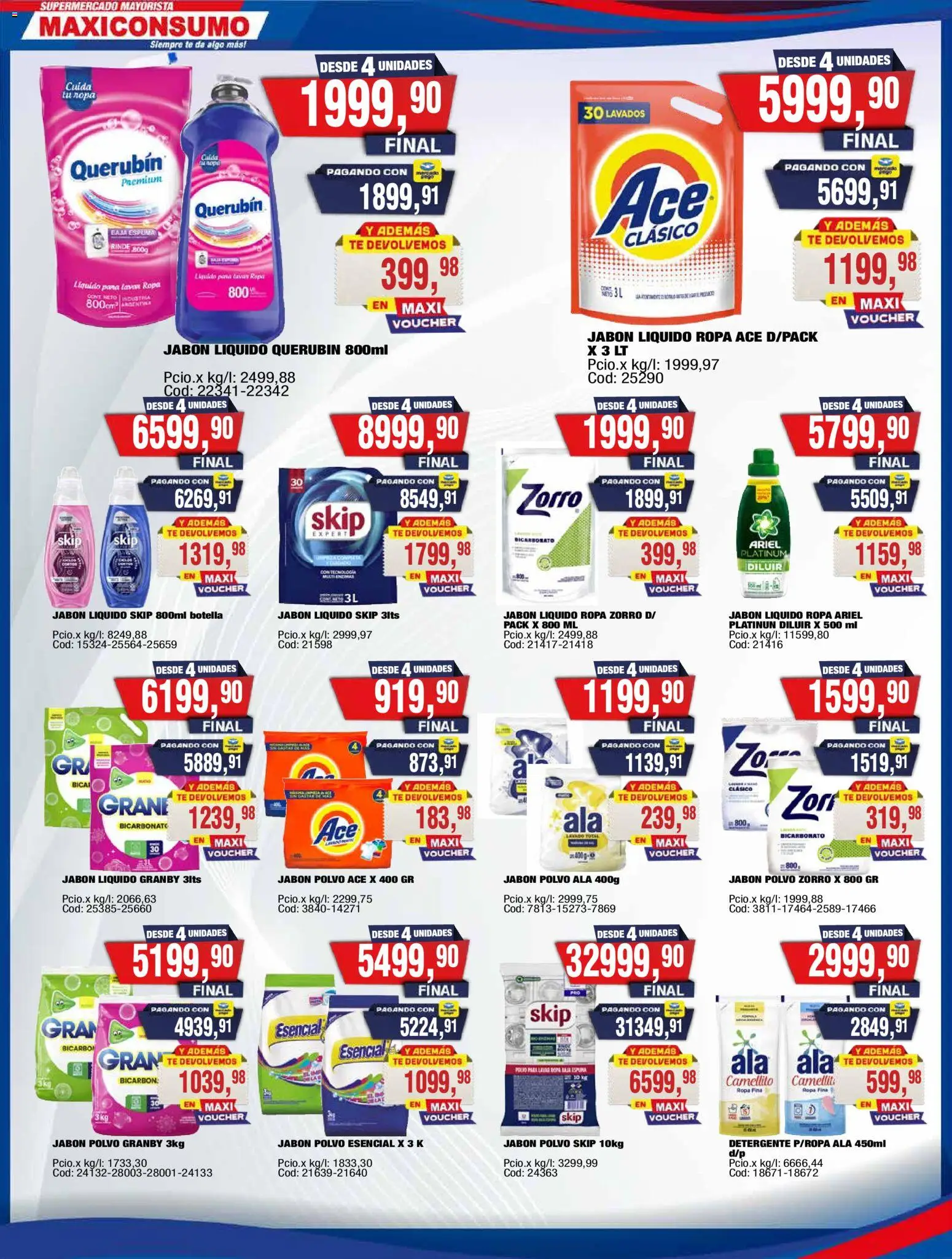 Maxiconsumo ofertas │ válido desde el 20.04.2026 | Página: 20 | Productos: Botella, Jabón, Espuma, Té