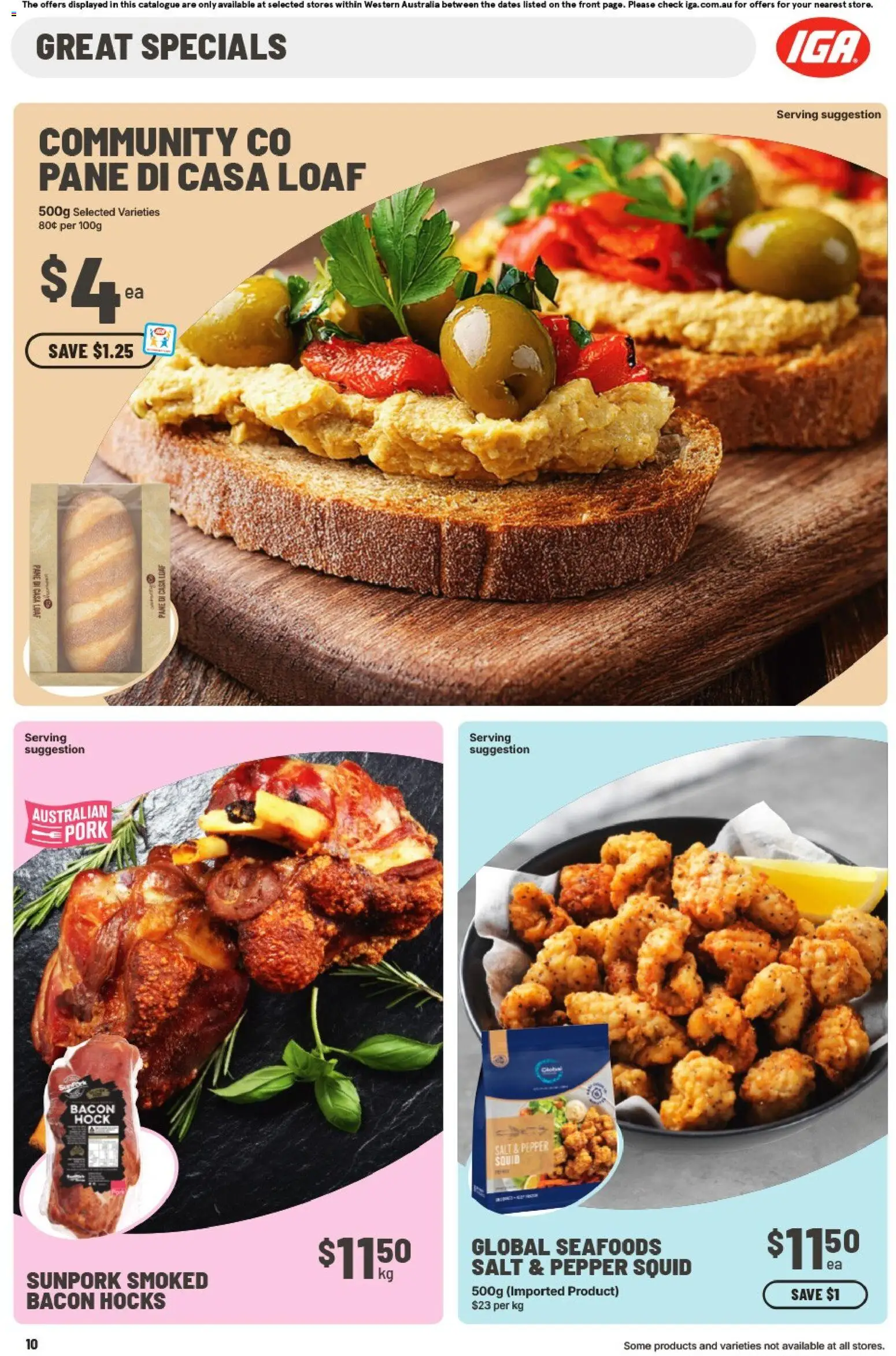IGA catalogue - valid from 17.06.2026 | Page: 10 | Products: Bacon, Pork, Salt, Pepper