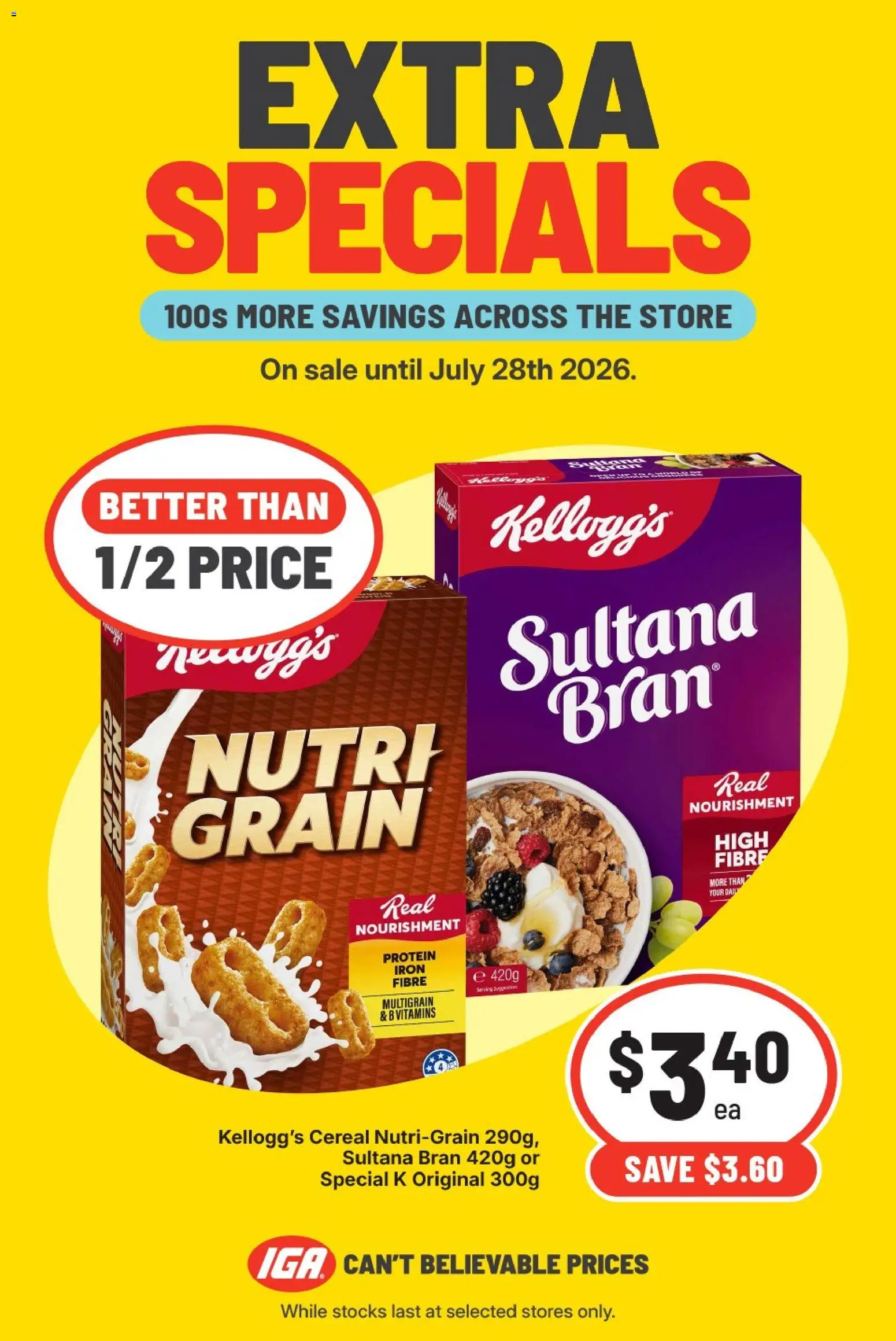 ﻿IGA catalogue from 27/07/2026 > Big discounts catalogue cover
