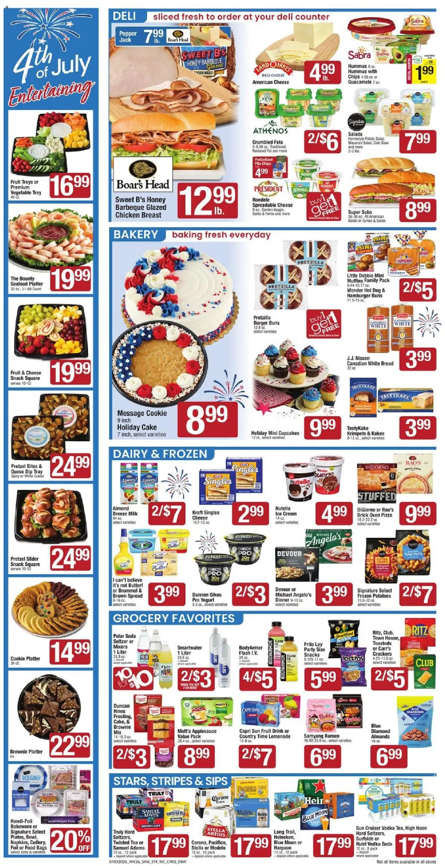 Star Market Weekly Ad - valid from 07/03/2026 | Page: 2 | Products: Bakery, Yogurt, Vodka, Pepper