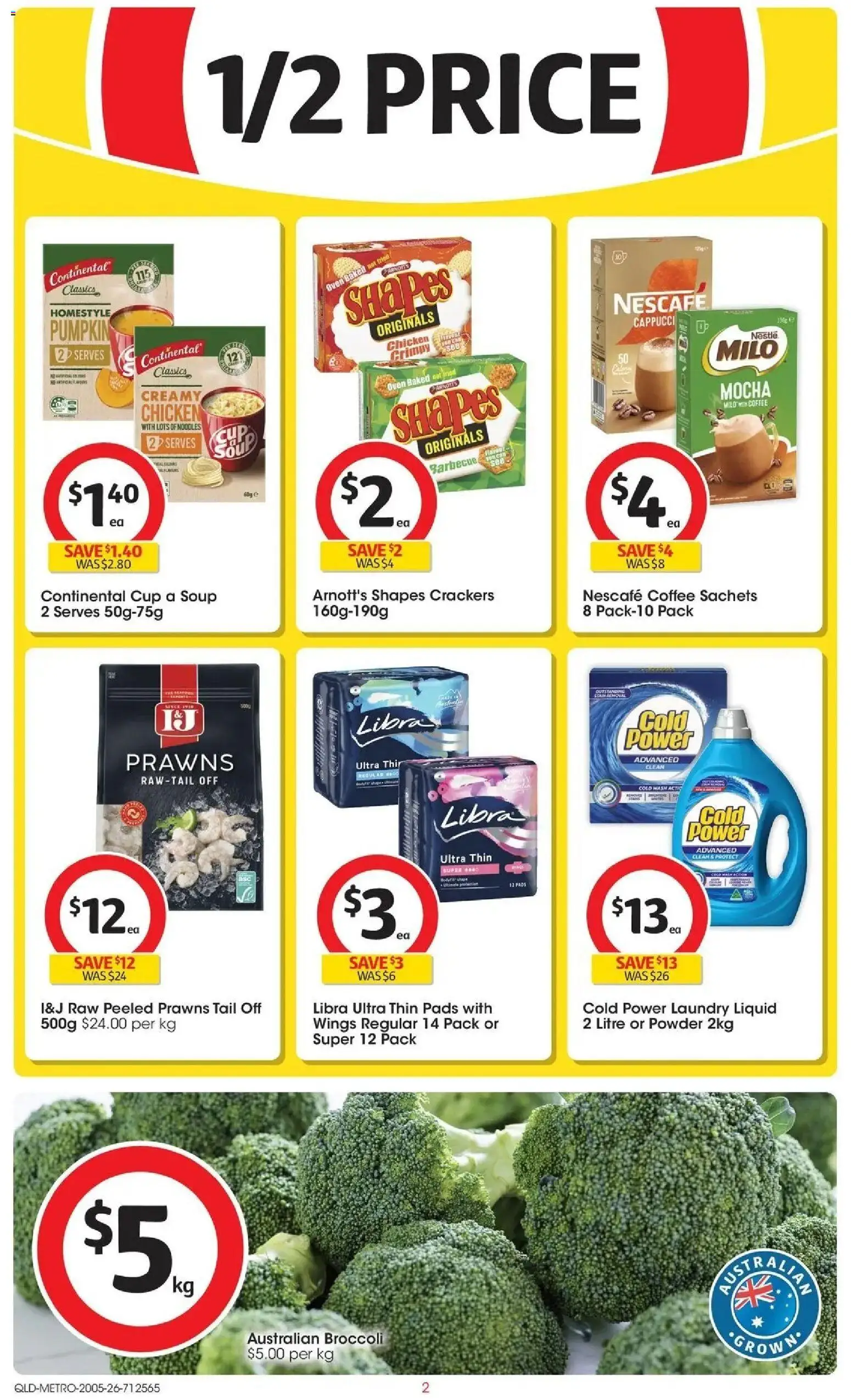 Coles catalogue - valid from 19.05.2026 | Page: 2 | Products: Cot, Crackers, Prawns, Pumpkin