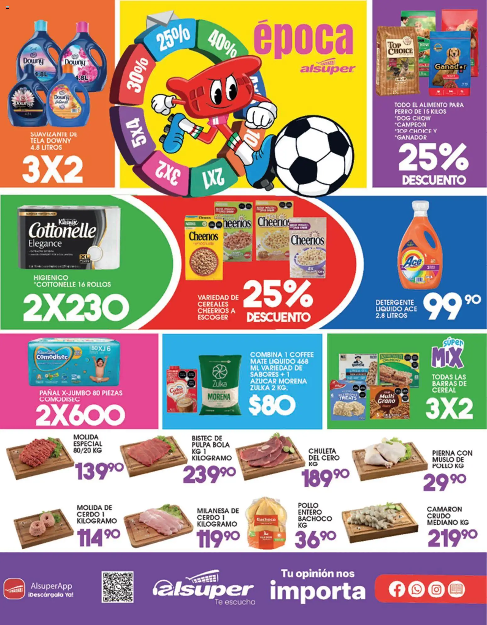Nuevas ofertas de Alsuper válidas en toda la República Mexicana desde el 26.05.2026. ¡Encuentra las mejores ofertas en Alsuper folleto Zacatecas! | Página: 8 | Productos: Pollo, Milanesa, Azúcar, Suavizante