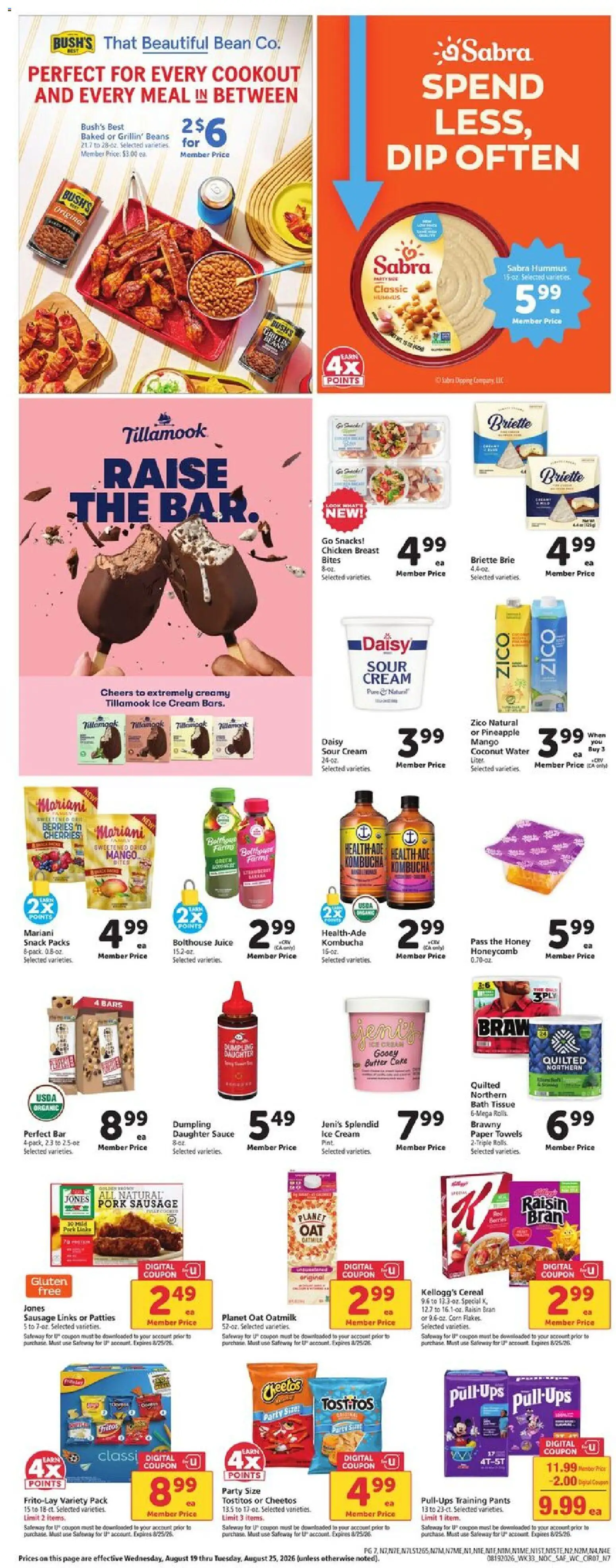 Safeway Weekly Ad - valid from 08/19/2026 | Page: 7 | Products: Corn, Pants, Cake, Ice