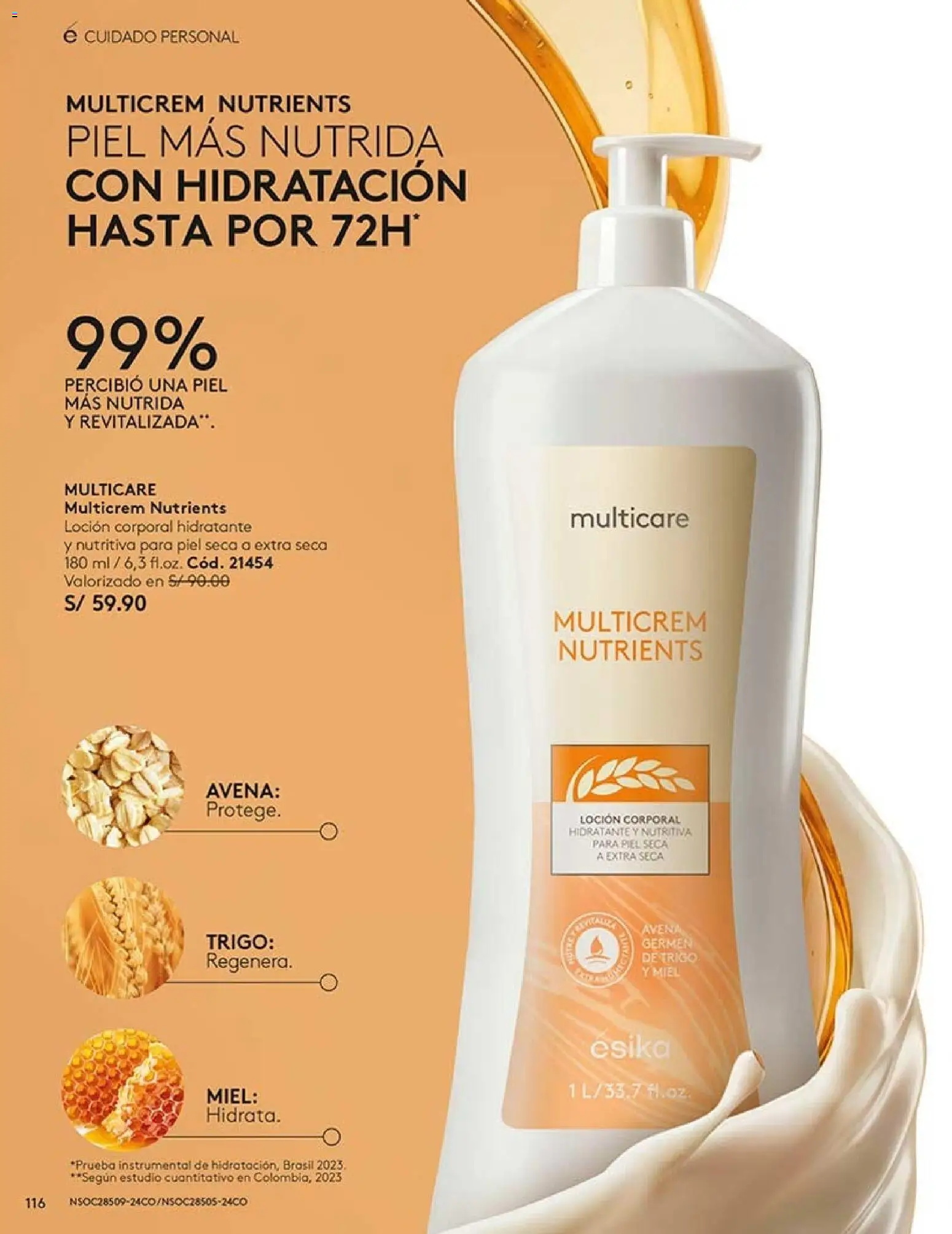 Catálogo Ésika válido desde 22/08/2026 | Página: 116 | Productos: Loción corporal, Avena