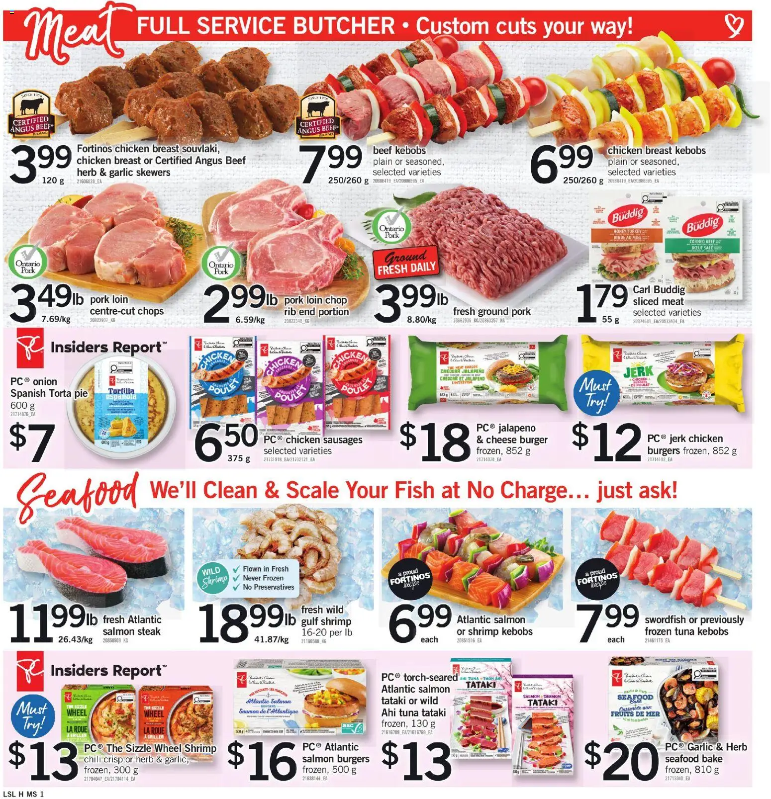 Loblaws flyer valid from 21.05.2026 | Page: 5 | Products: Fish, Cheese, Chicken, Pork