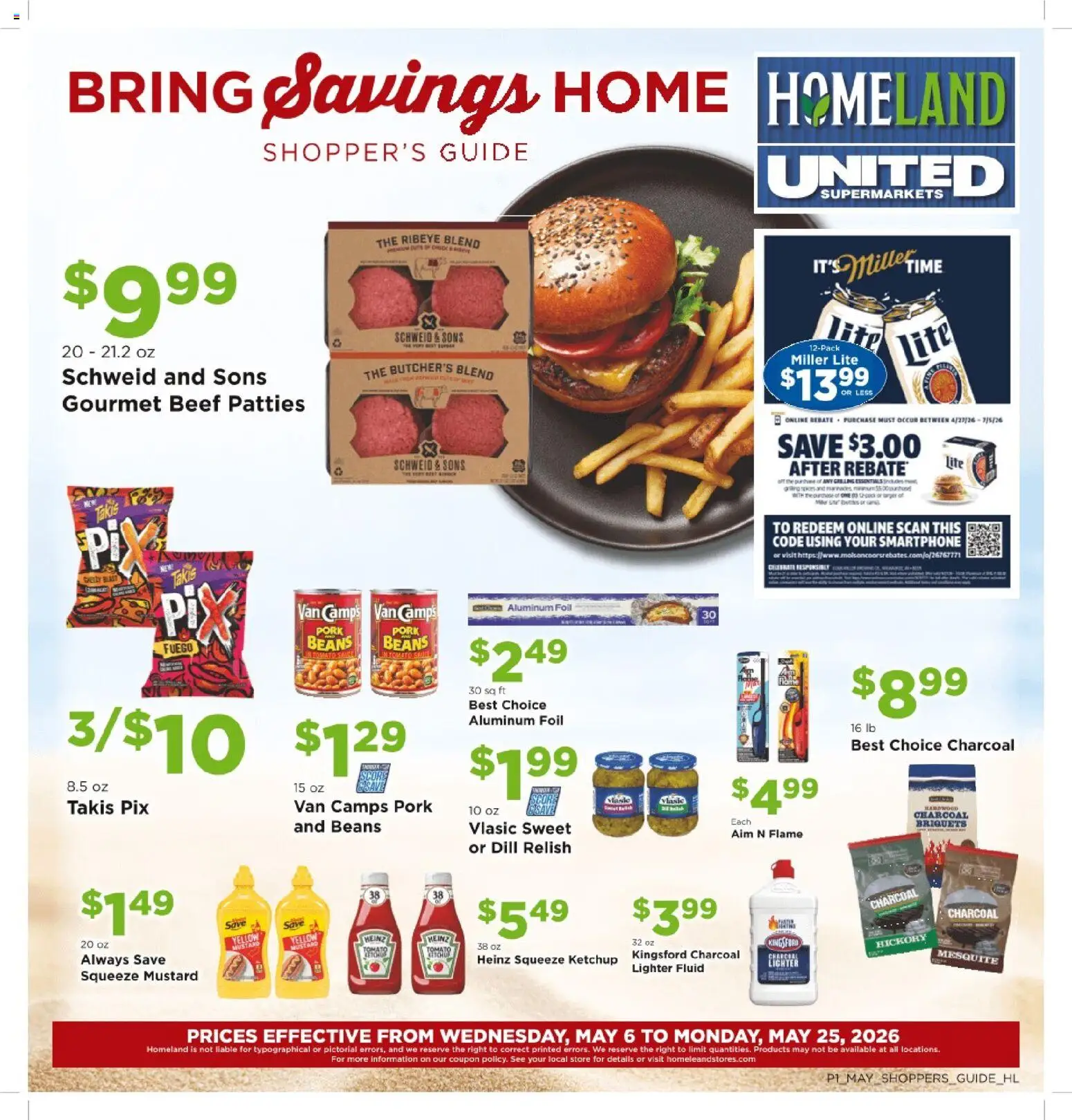 Homeland Bring Savings Home Shopper's Guide - valid from 01.05.2026 | Page: 1 | Products: Beef, Ketchup, Lighter, Smartphone