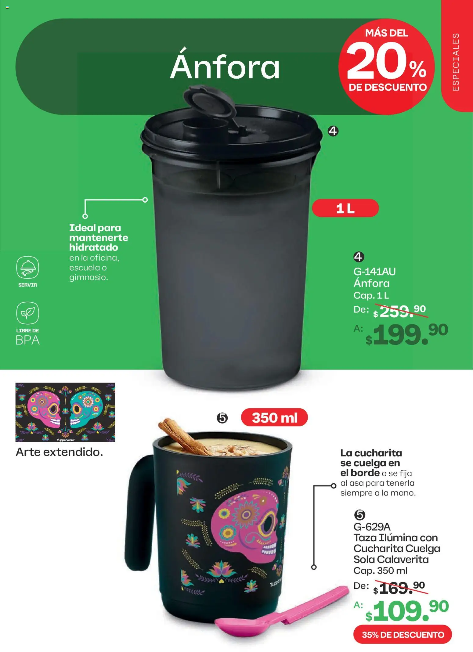 Nuevas ofertas de Tupperware válidas en toda la República Mexicana desde el 10/08/2026. ¡Encuentra las mejores ofertas en Tupperware catálogo! | Página: 105 | Productos: Taza