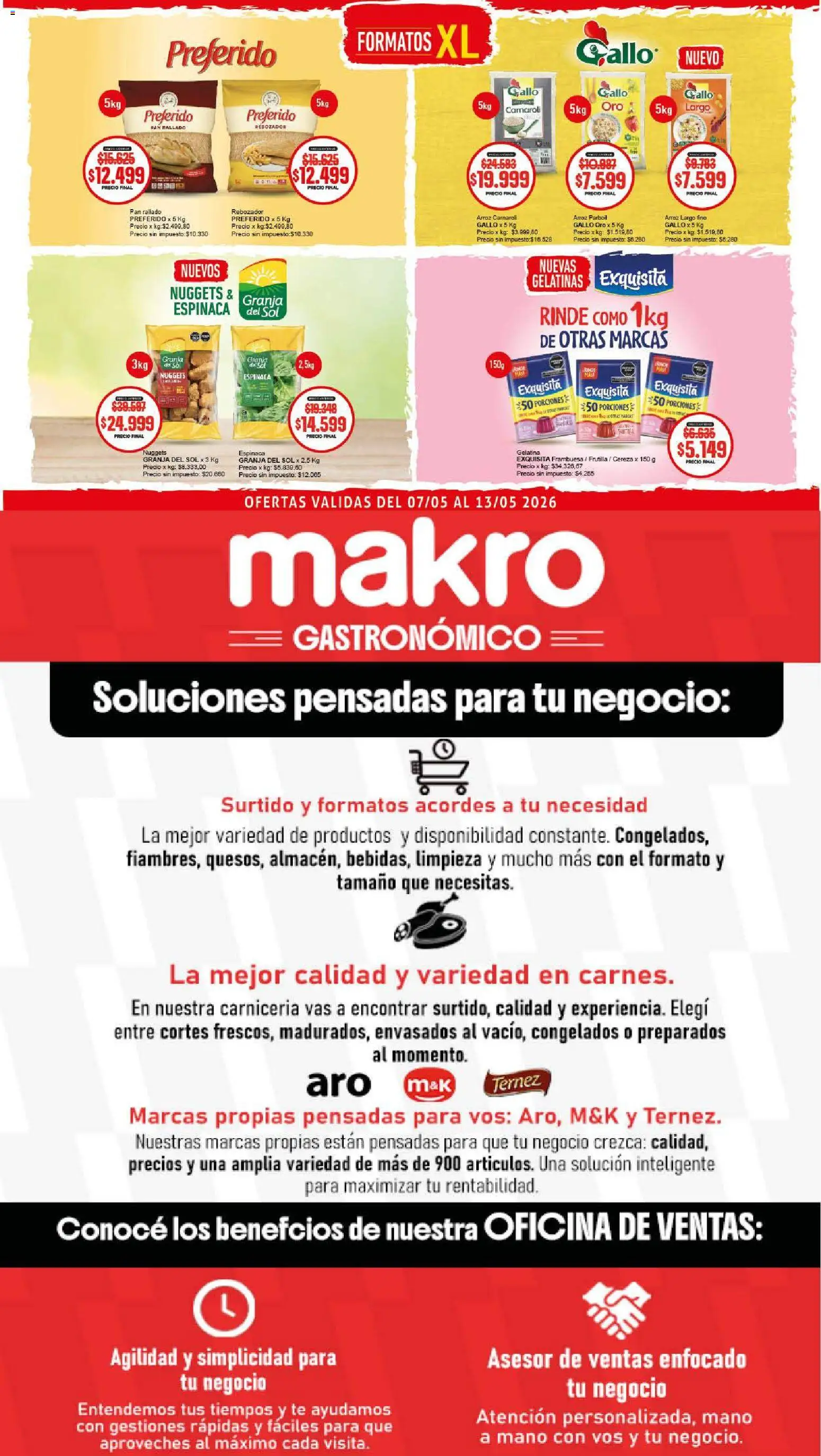 Makro Ofertas GASTRONÓMICO │ válido desde el 07.05.2026 | Página: 5 | Productos: Frutilla, Pan, Espinaca, Té
