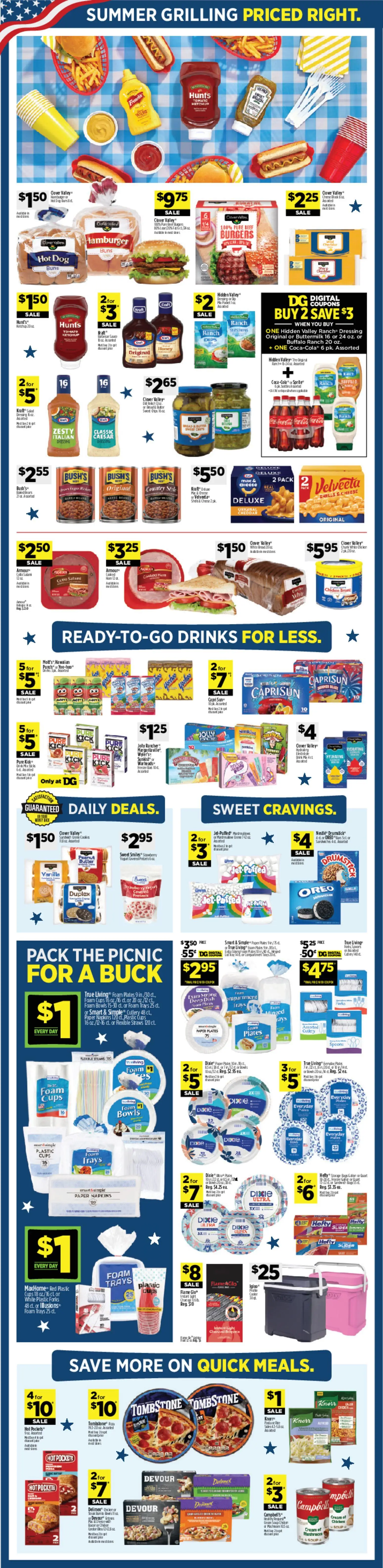 Dollar General Weekly Ad - valid from 14.06.2026 | Page: 5 | Products: Box, Butter, Cheese, Salad