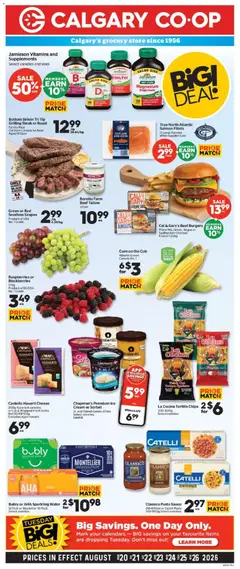 Preview of Calgary Co-op weekly flyer / circulaire from shop Calgary Co-op valid from Aug 20, 2026 | Page: 1