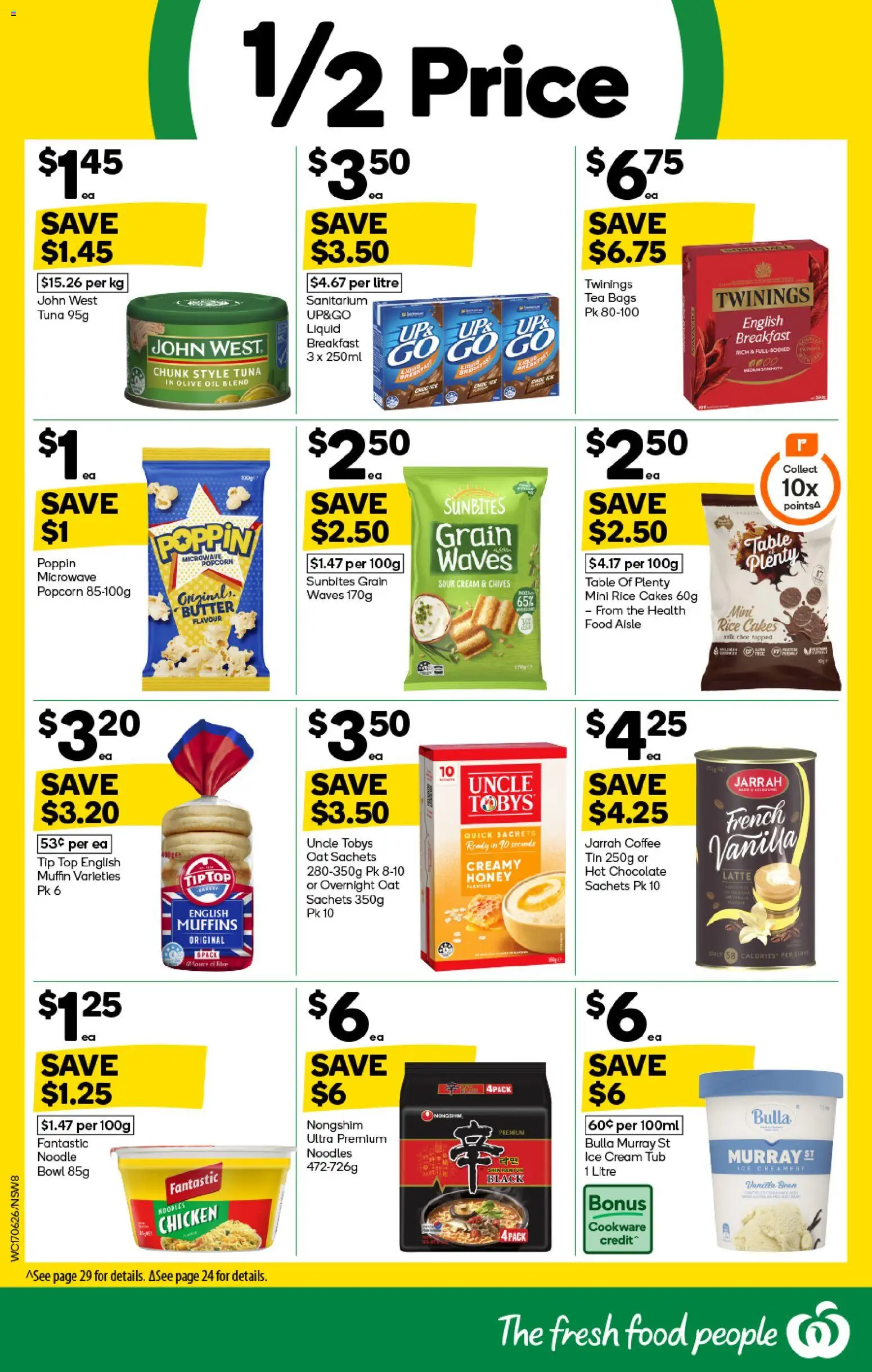 Woolworths catalogue - valid from 17.06.2026 | Page: 8 | Products: Chocolate, Honey, Noodles, Sour cream